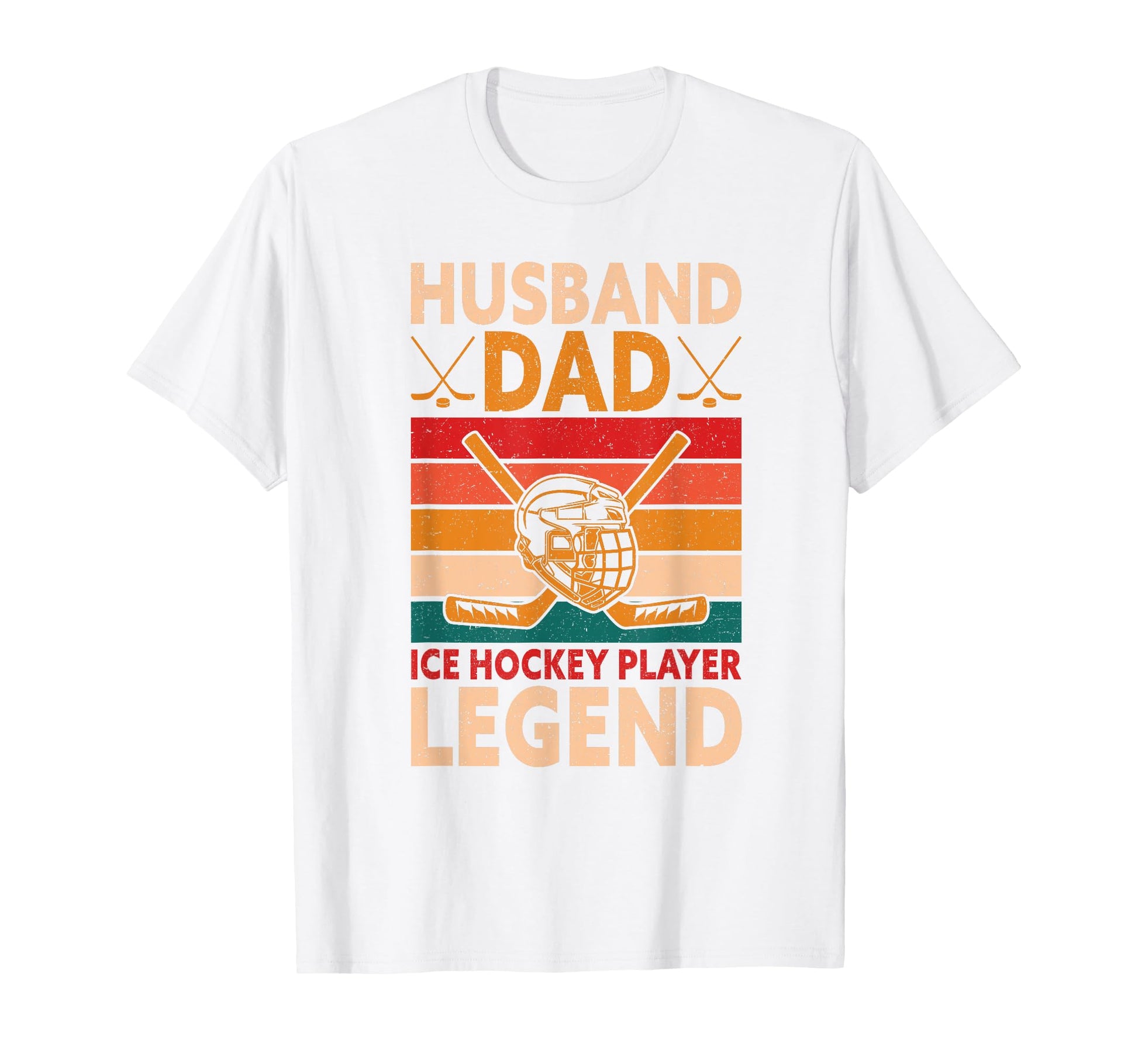 Husband Dad Ice Hockey Player Legend T-Shirt - Graphic Print Unisex - T-Shirt, Sweatshirt, Hoodie