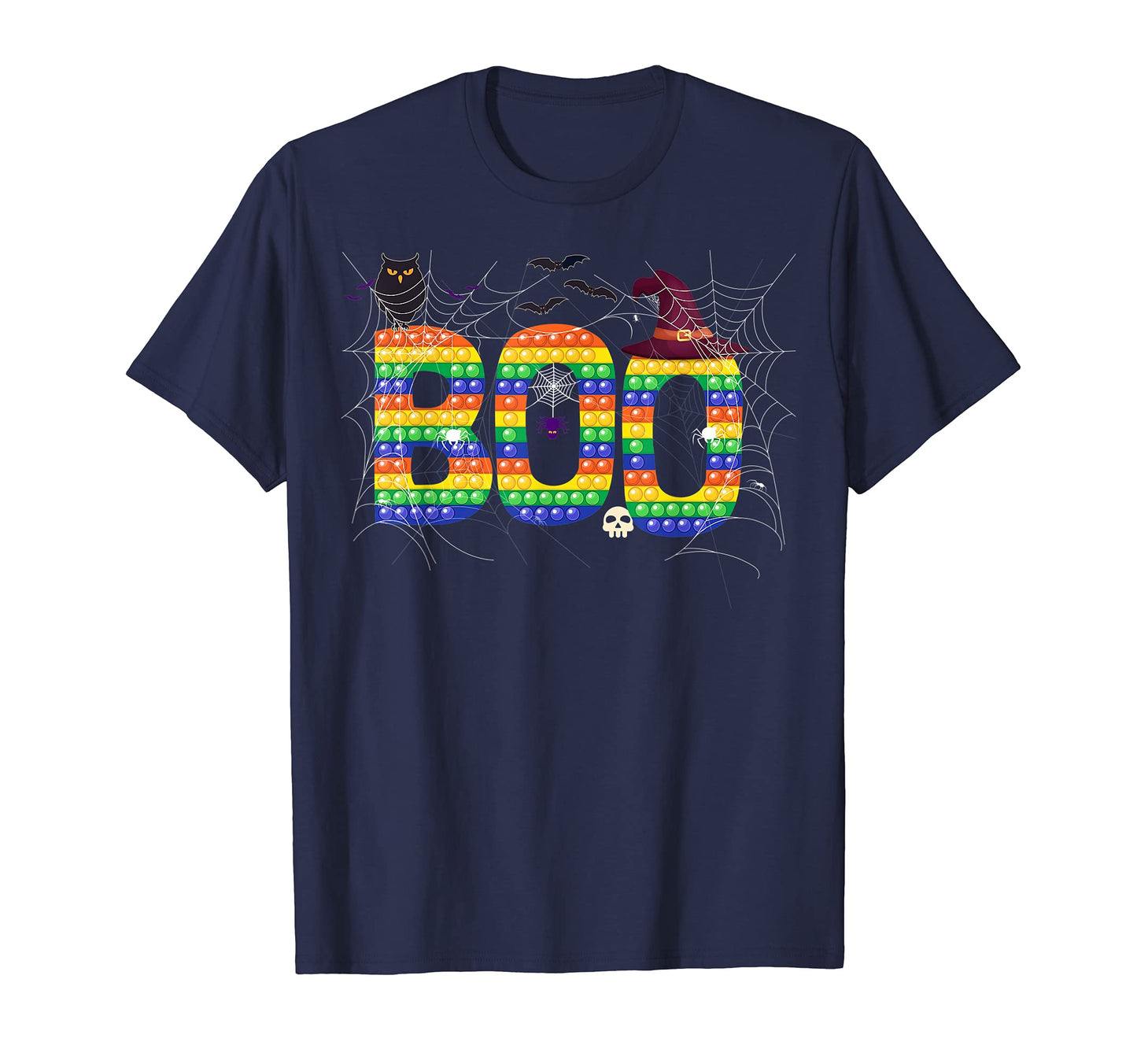 Boo Halloween Costume Spiders Ghosts T-Shirt - Minimalist Print Unisex - T-Shirt, Sweatshirt, Hoodie