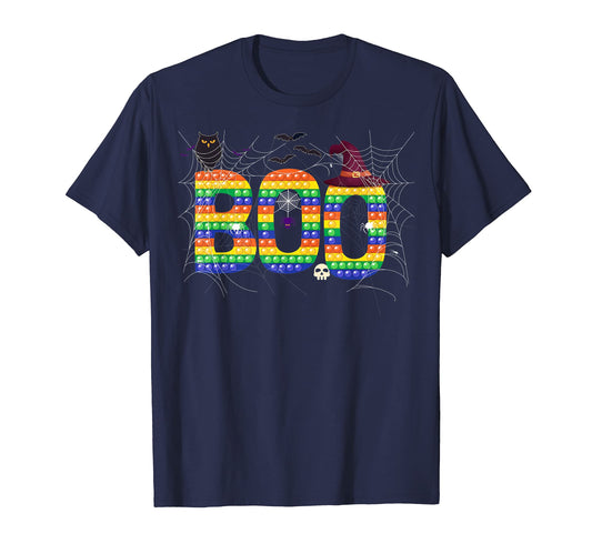 Boo Halloween Costume Spiders Ghosts T-Shirt - Minimalist Print Unisex - T-Shirt, Sweatshirt, Hoodie