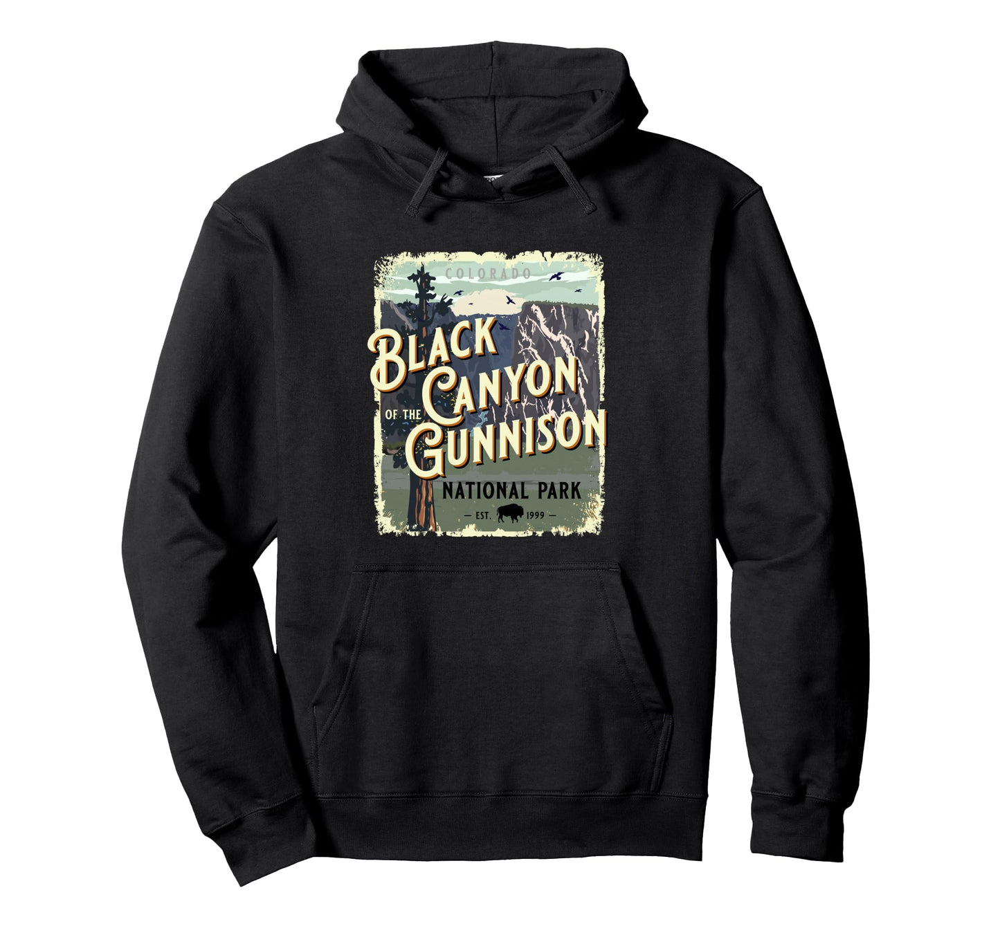 Black Canyon Gunnison National Park Hoodie - Trendy Graphic Men Women - T-Shirt, Sweatshirt, Hoodie