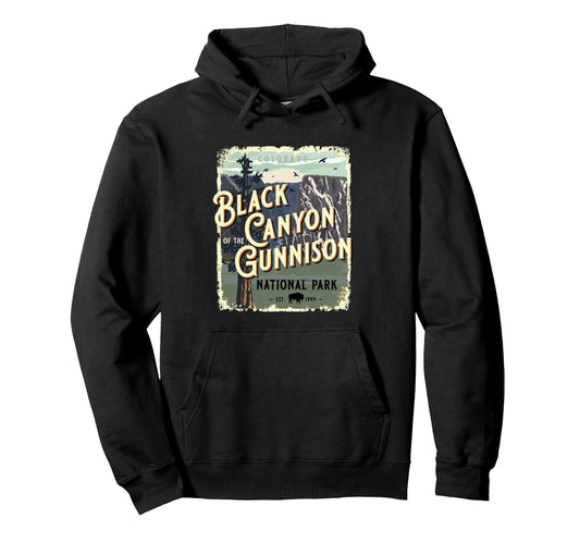 Black Canyon Gunnison National Park Hoodie - Trendy Graphic Men Women - T-Shirt, Sweatshirt, Hoodie