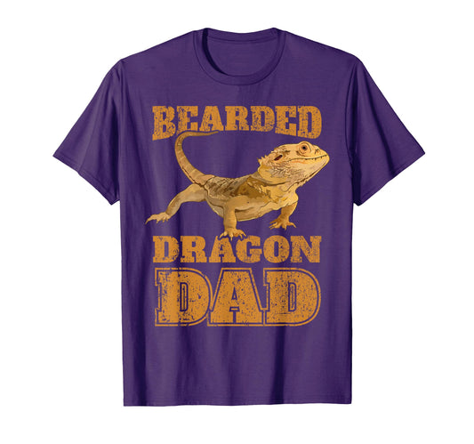 Bearded Dragon Dad Papa Bearded T-Shirt - Casual Everyday Wear Unisex - T-Shirt, Sweatshirt, Hoodie