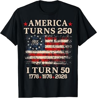 Vintage America Turns 250 I Turn 50 1976 50Th Birthday T-Shirt Unisex T-shirt, Sweatshirt, Hoodie, Long Sleeve Tee - T-Shirt, Sweatshirt, Hoodie