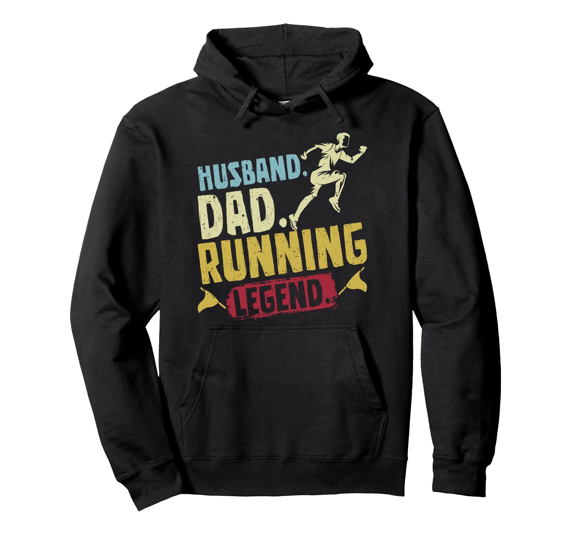 Husband Husband Dad Running Legend Funny Hoodie - Trendy Graphic Men Women - T-Shirt, Sweatshirt, Hoodie
