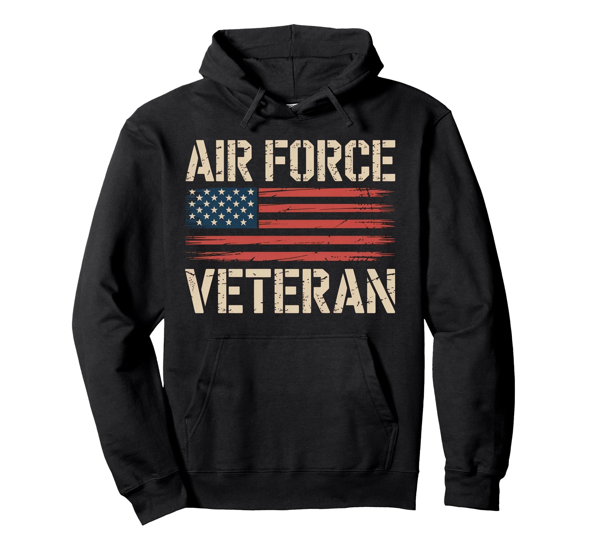 Air Force Veteran Us American Flag Dad Hoodie - Trendy Graphic Unisex - T-Shirt, Sweatshirt, Hoodie