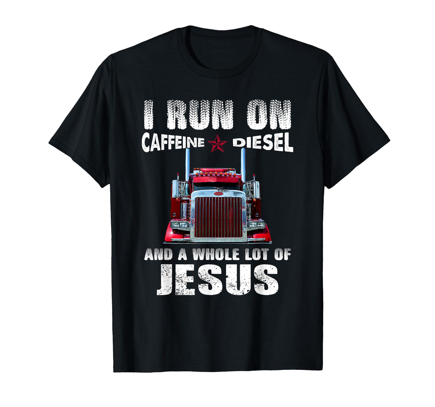Caffeine Diesel Jesus Christian T-Shirt - Custom Art Print for Adults - T-Shirt, Sweatshirt, Hoodie
