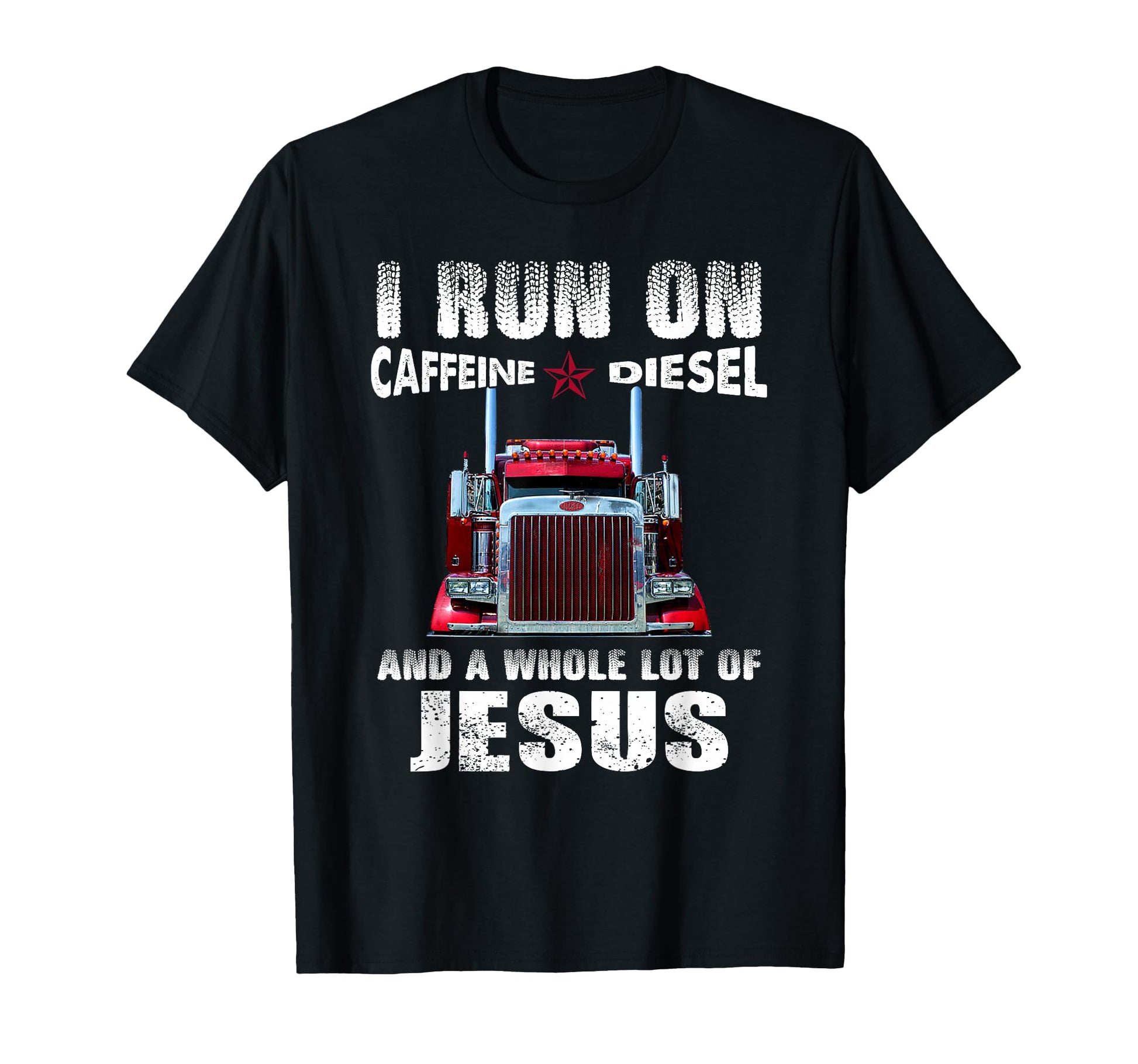 Caffeine Diesel Jesus Christian T-Shirt - Custom Art Print for Adults - T-Shirt, Sweatshirt, Hoodie
