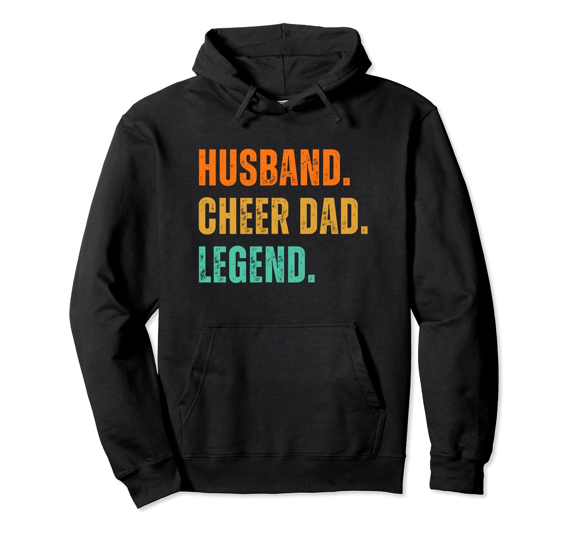 Cheer Dad Husband Legend Cheerleading Hoodie - Graphic Print for Adults - T-Shirt, Sweatshirt, Hoodie