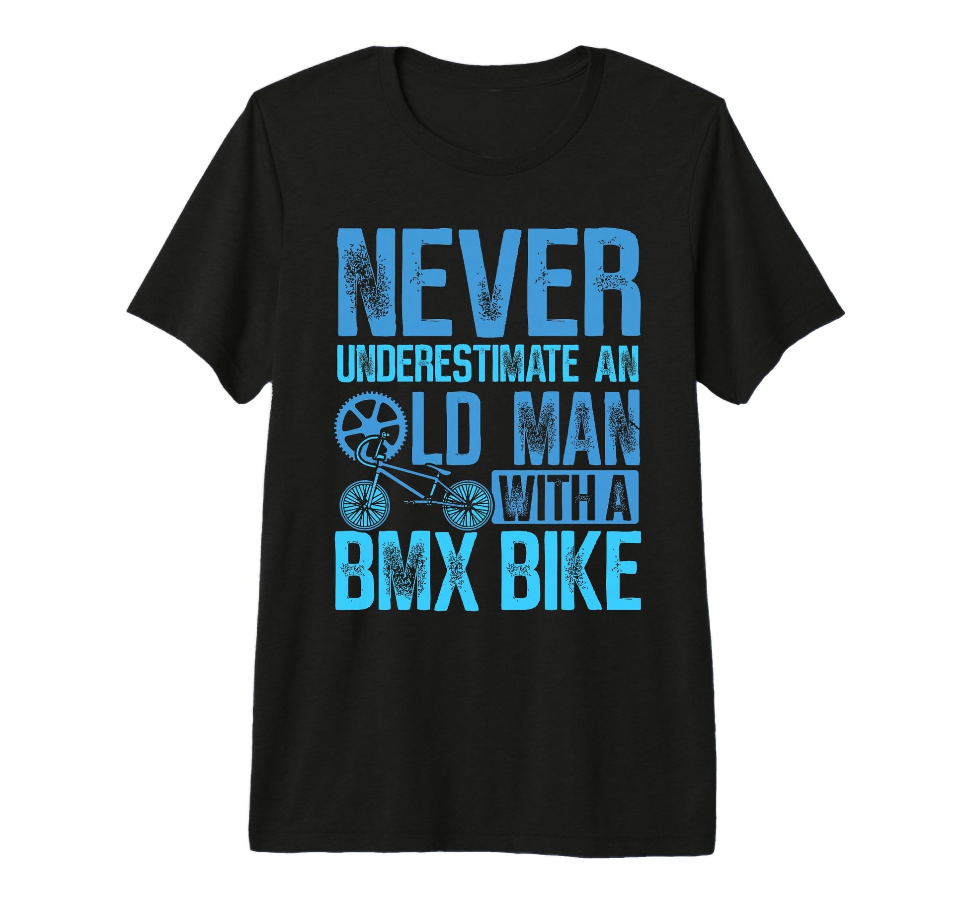 Old Bmx Bike Father Dad Bmx Tri Blend T-Shirt - Unique Graphic Unisex - T-Shirt, Sweatshirt, Hoodie