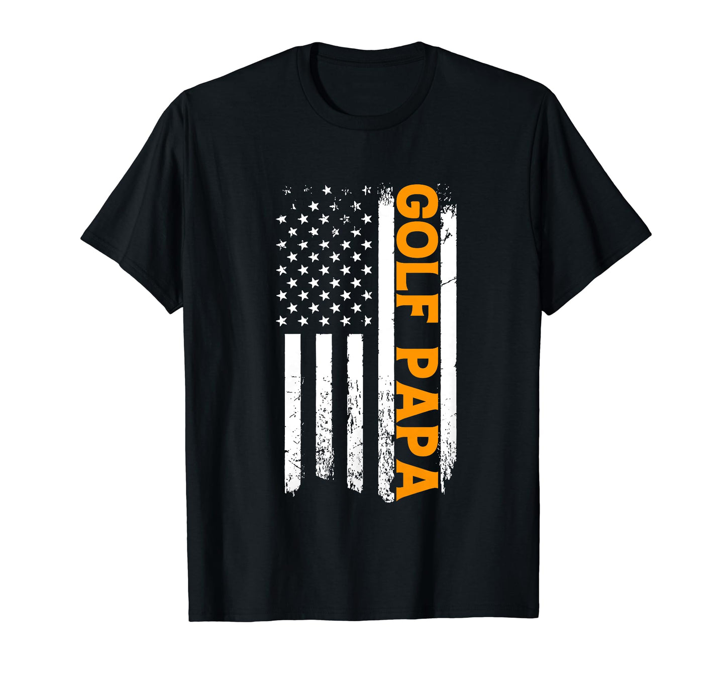 Golf Papa Sports Dad Player Coach Usa Flag T-Shirt - Unique Graphic Unisex - T-Shirt, Sweatshirt, Hoodie