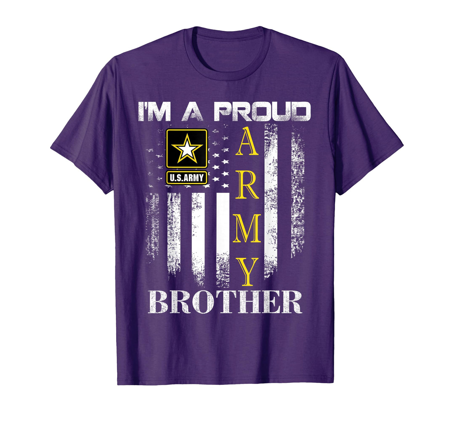 Im Proud Army Brother American Flag T-Shirt - Aesthetic Graphic Men Women - T-Shirt, Sweatshirt, Hoodie