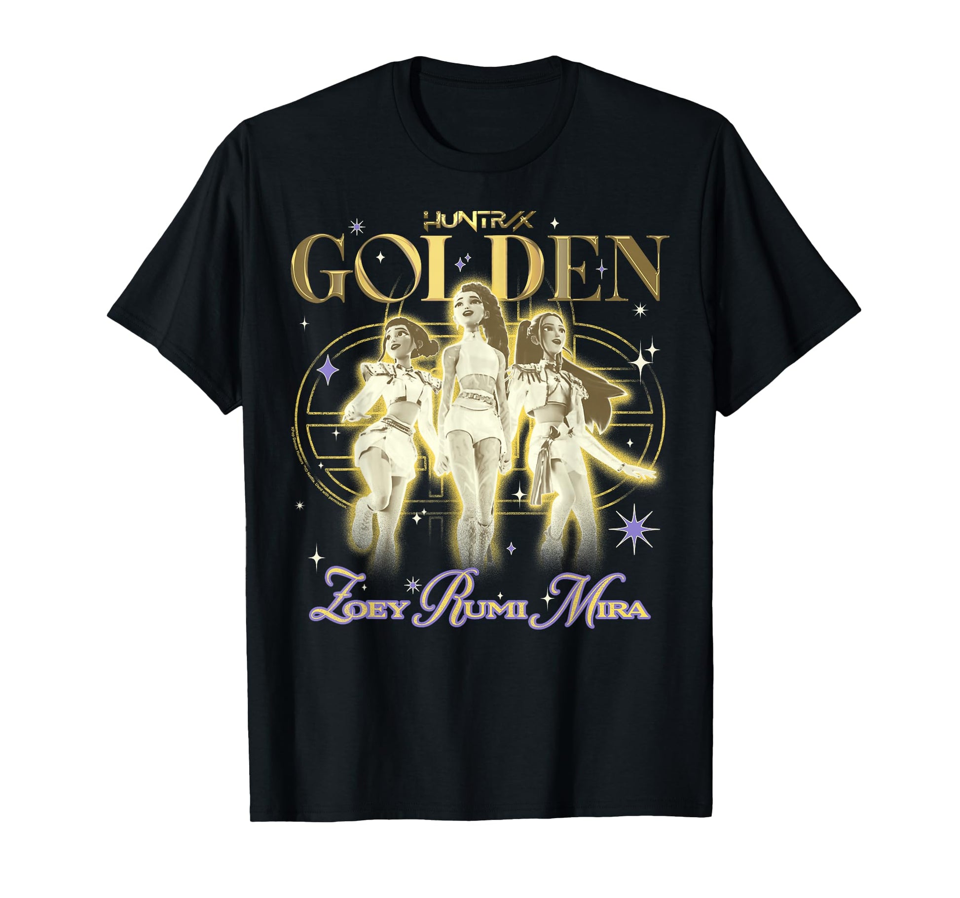 Kpop Demon Hunters Huntrix Golden Zoey T-Shirt - Streetwear Style Unisex - T-Shirt, Sweatshirt, Hoodie