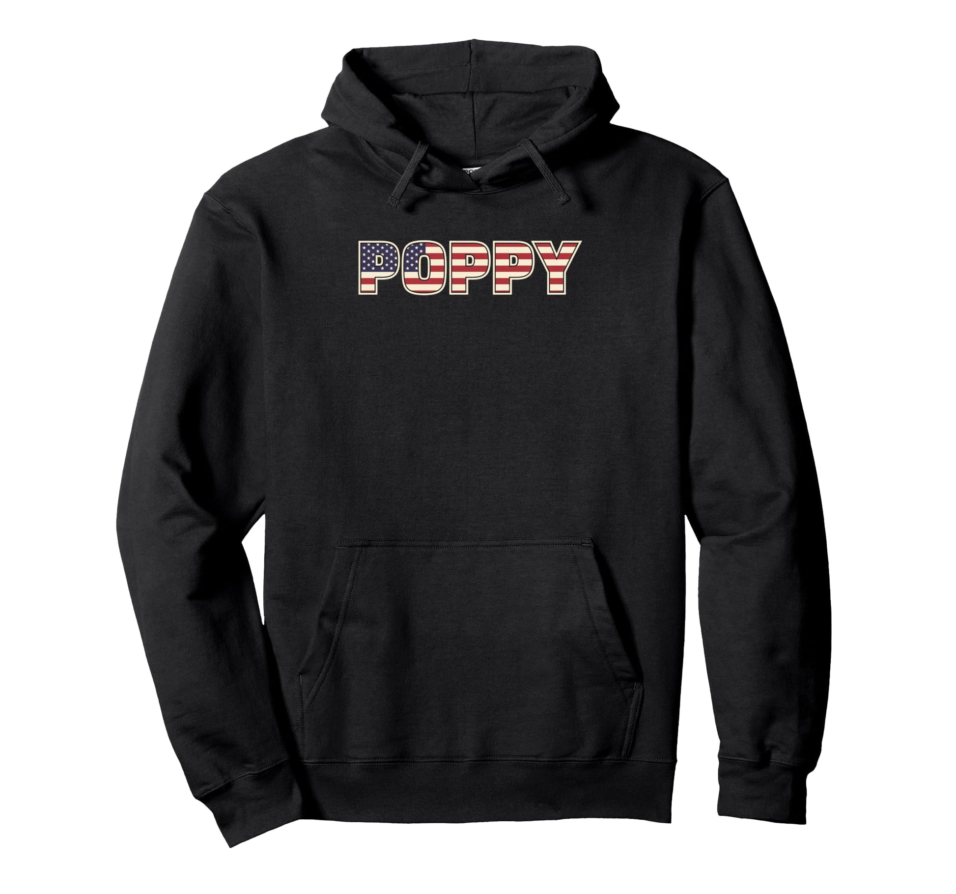 Poppy Dad Patriotic American Flag Hoodie - Graphic Print Men Women - T-Shirt, Sweatshirt, Hoodie