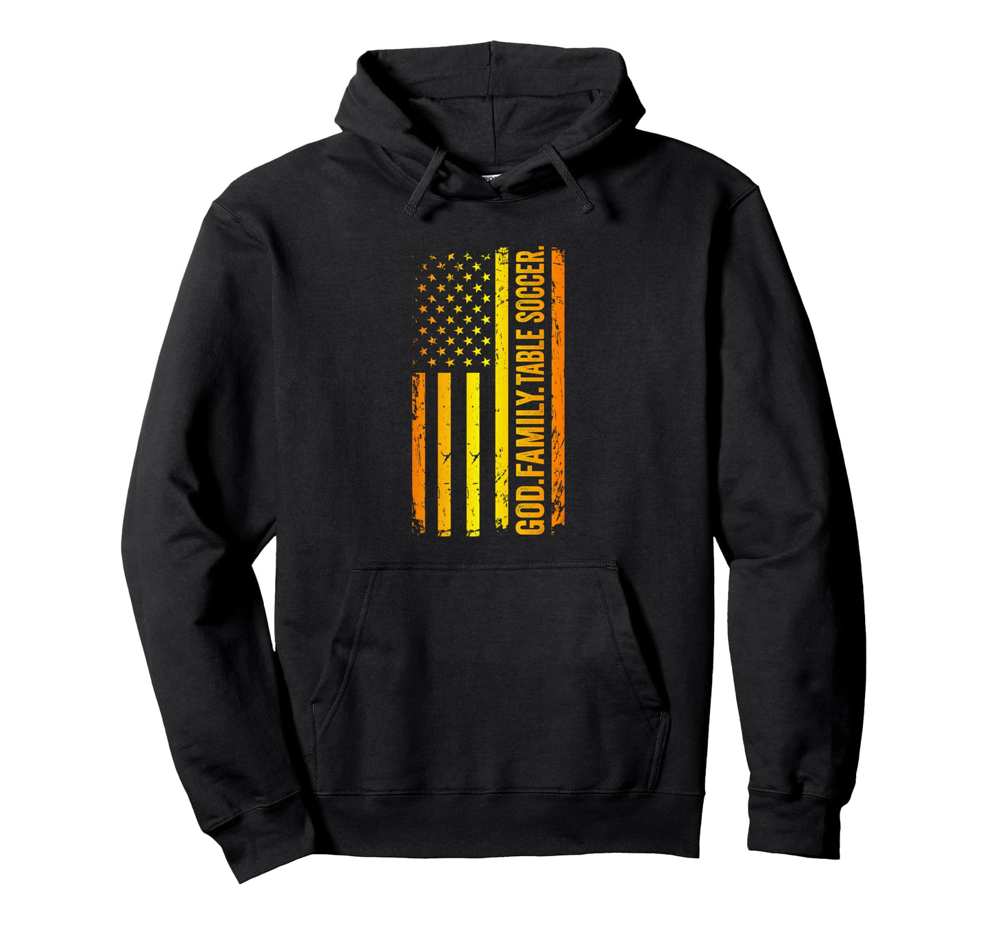 God Family Table Soccer Us American Flag Hoodie - Aesthetic Graphic Unisex - T-Shirt, Sweatshirt, Hoodie