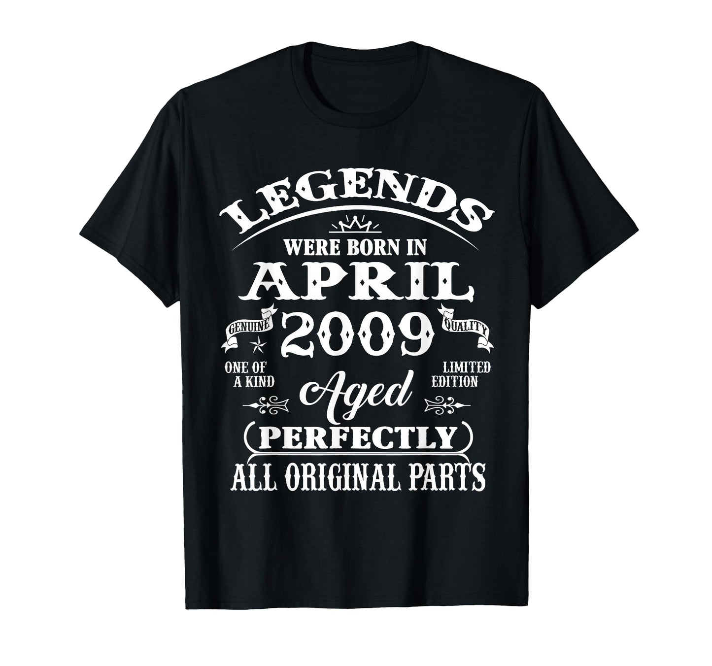 17Th Birthday Gift Legend Born April T-Shirt - Streetwear Style Men Women - T-Shirt, Sweatshirt, Hoodie