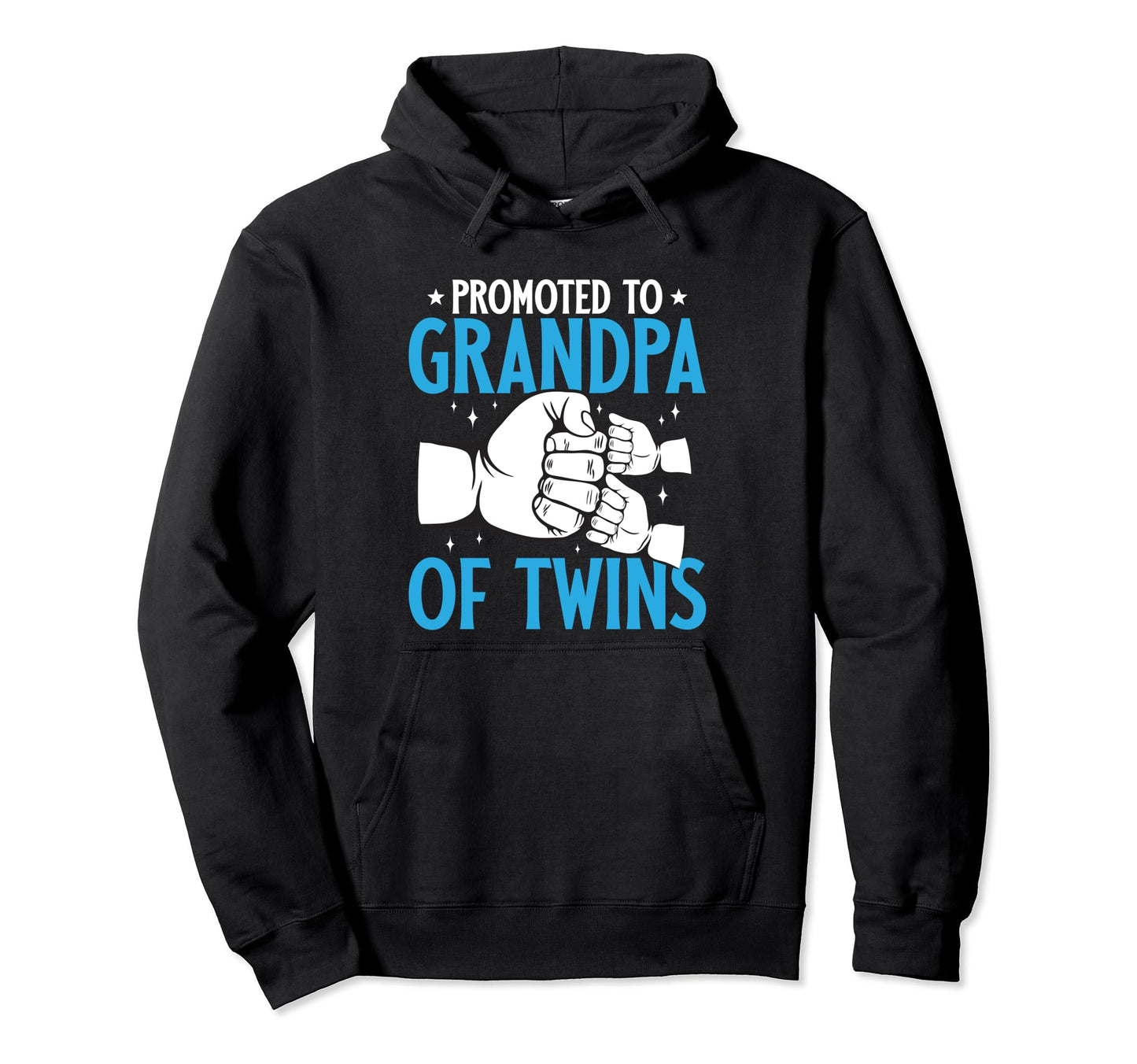 Promoted To Grandpa Twins Grandfather Hoodie - Novelty Apparel for Adults - T-Shirt, Sweatshirt, Hoodie
