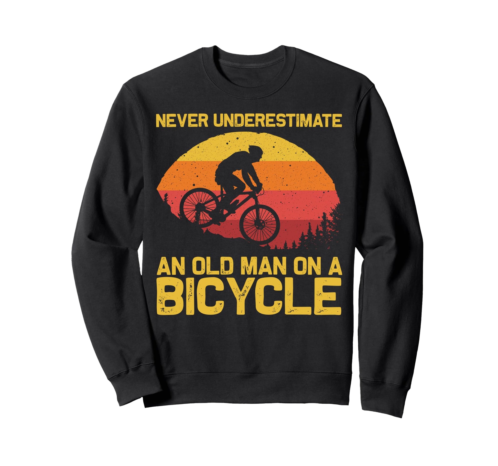 Mountain Biking Dad Biker Mtb Bicycle Sweatshirt - Custom Art Print Unisex - T-Shirt, Sweatshirt, Hoodie