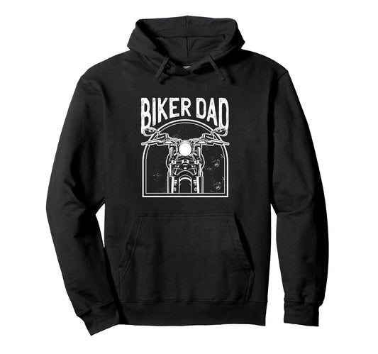 Biker Dad Motorcycle Birthday Sweatshirt - Novelty Apparel for Adults - T-Shirt, Sweatshirt, Hoodie