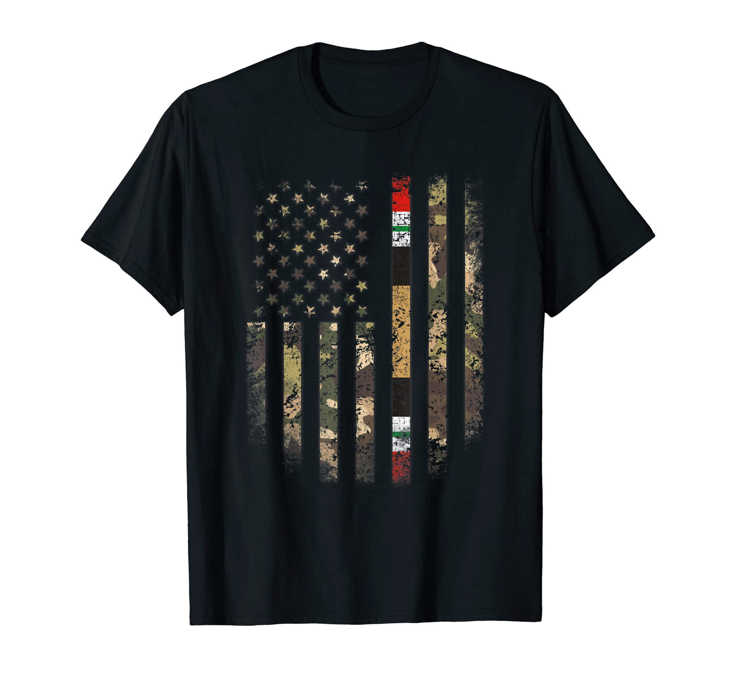 Proud Iraq War Veteran Camo Us T-Shirt - Fun Novelty Design for Adults - T-Shirt, Sweatshirt, Hoodie