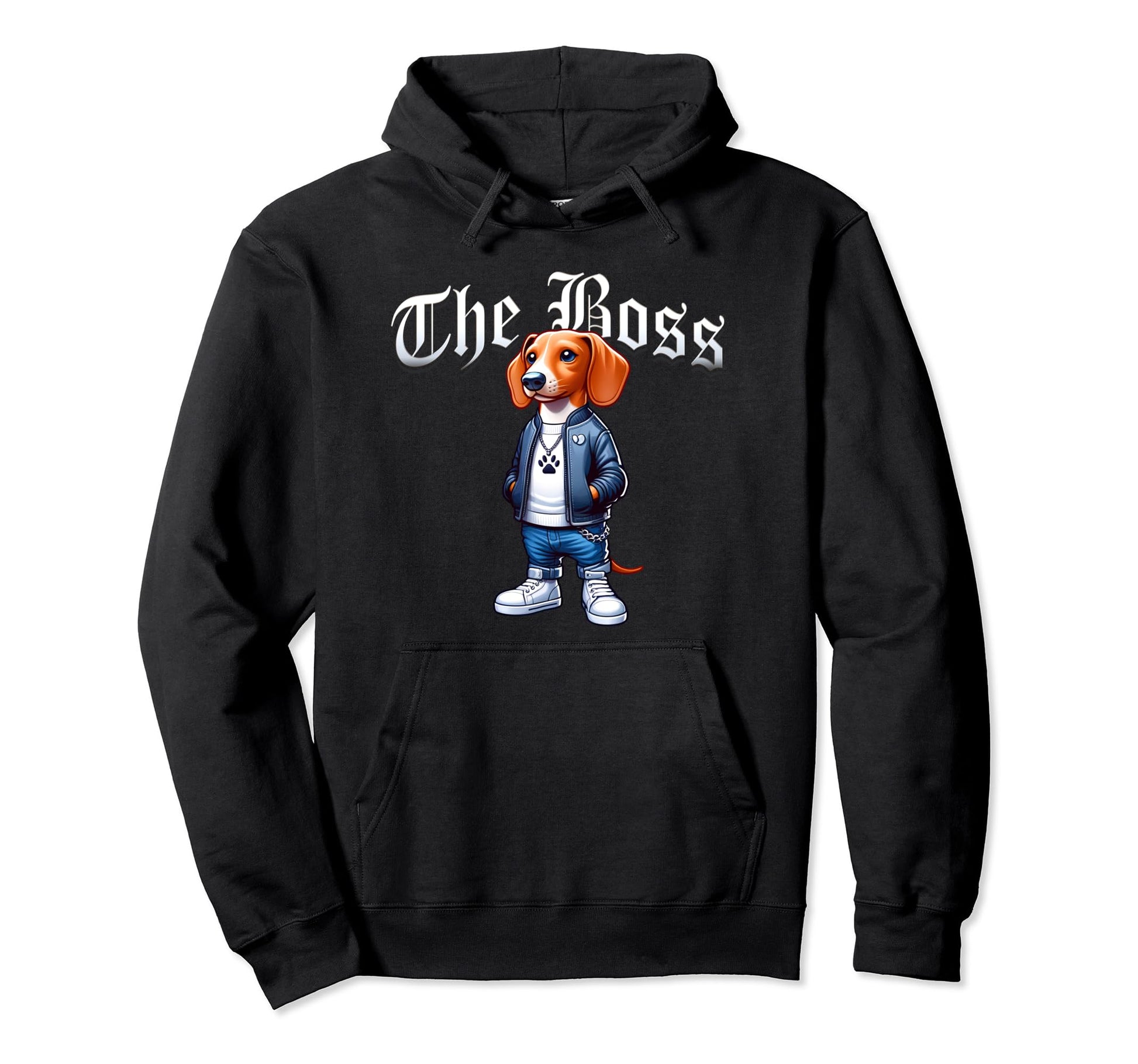 Dachshund Dog Boss Jacket Outfit Dog Mom Hoodie - Streetwear Style Unisex - T-Shirt, Sweatshirt, Hoodie