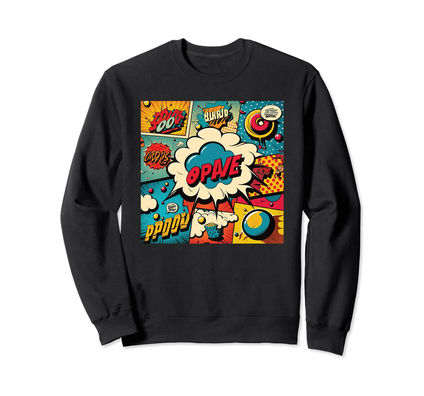 Funny Comic Pop Art Fun Cartoon Sweatshirt - Casual Everyday Wear Unisex - T-Shirt, Sweatshirt, Hoodie