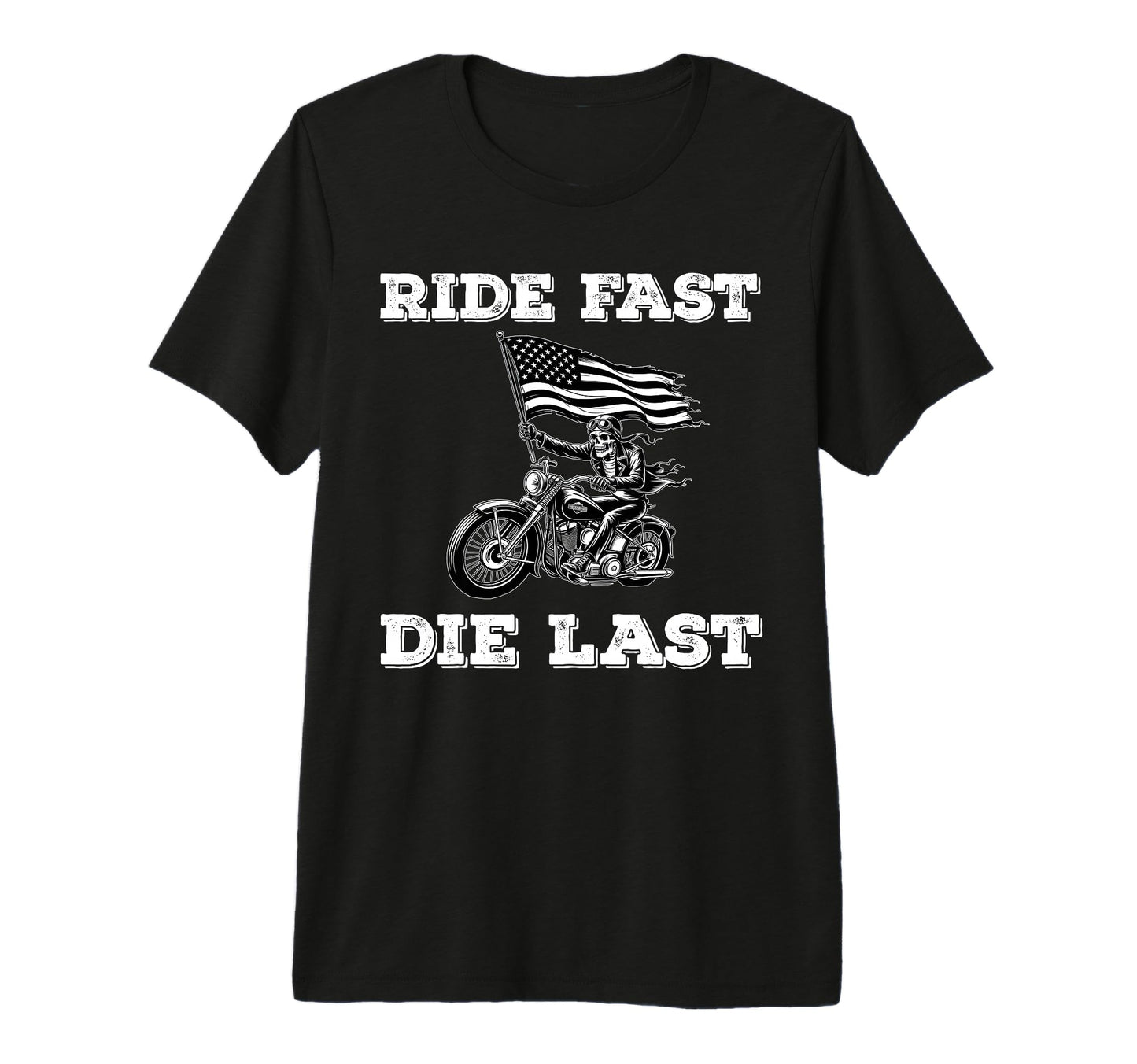 Skeleton Biker Motorcycle Dad Ride T-Shirt - Streetwear Style Men Women - T-Shirt, Sweatshirt, Hoodie