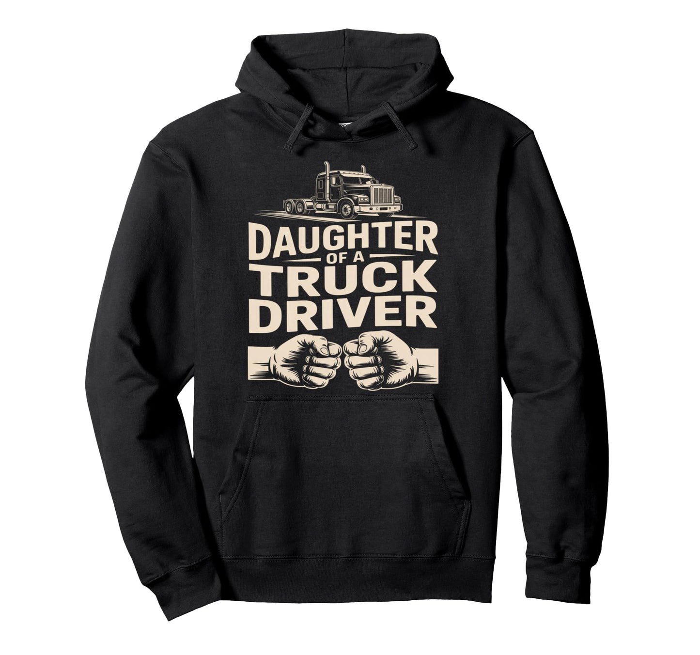 Daughter Truck Driver Hoodie - Aesthetic Graphic for Adults - T-Shirt, Sweatshirt, Hoodie