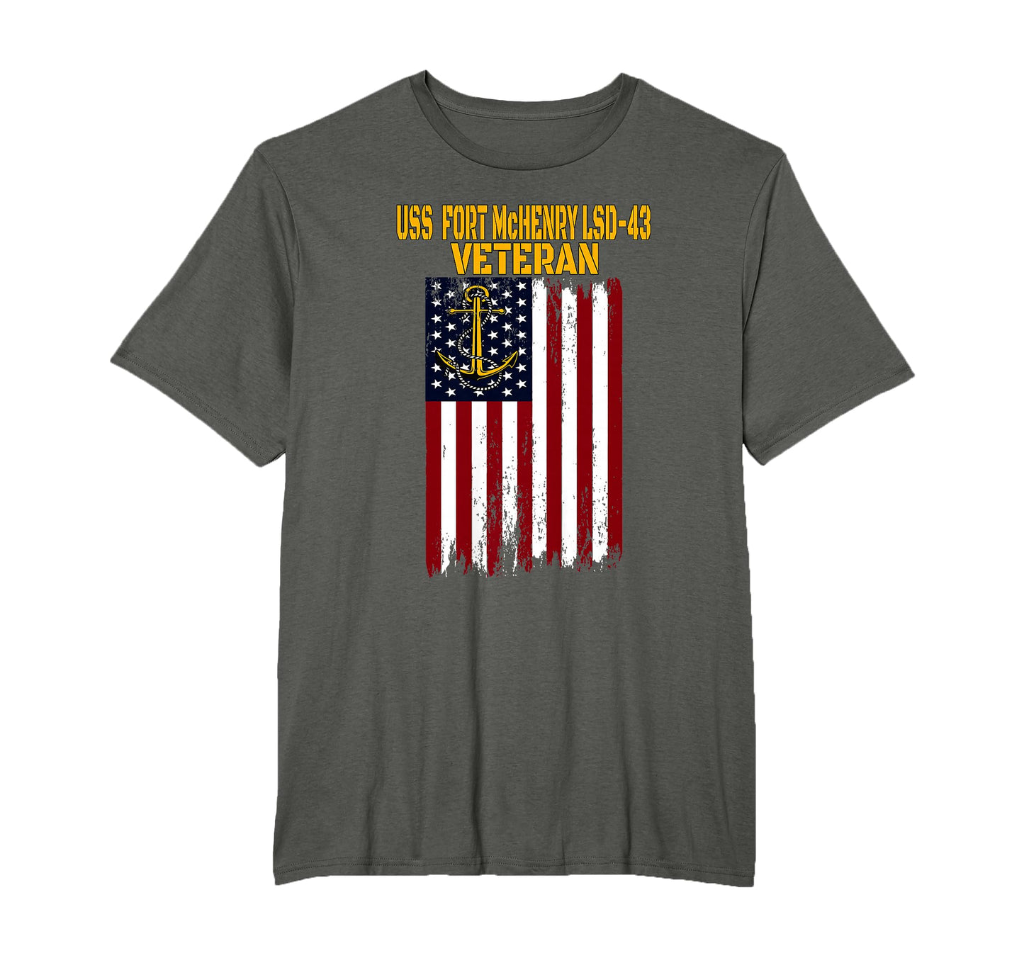 Uss Fort Mchenry Lsd 43 Dock T-Shirt - Fun Novelty Design for Adults - T-Shirt, Sweatshirt, Hoodie