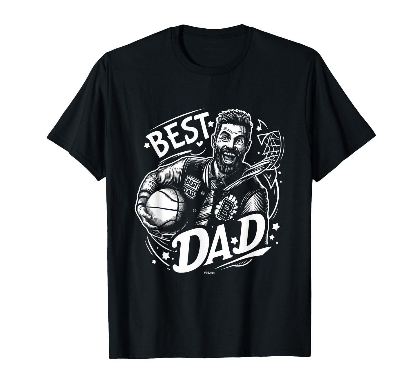 Mens Best Basketball Dad College T-Shirt - Streetwear Style Men Women - T-Shirt, Sweatshirt, Hoodie