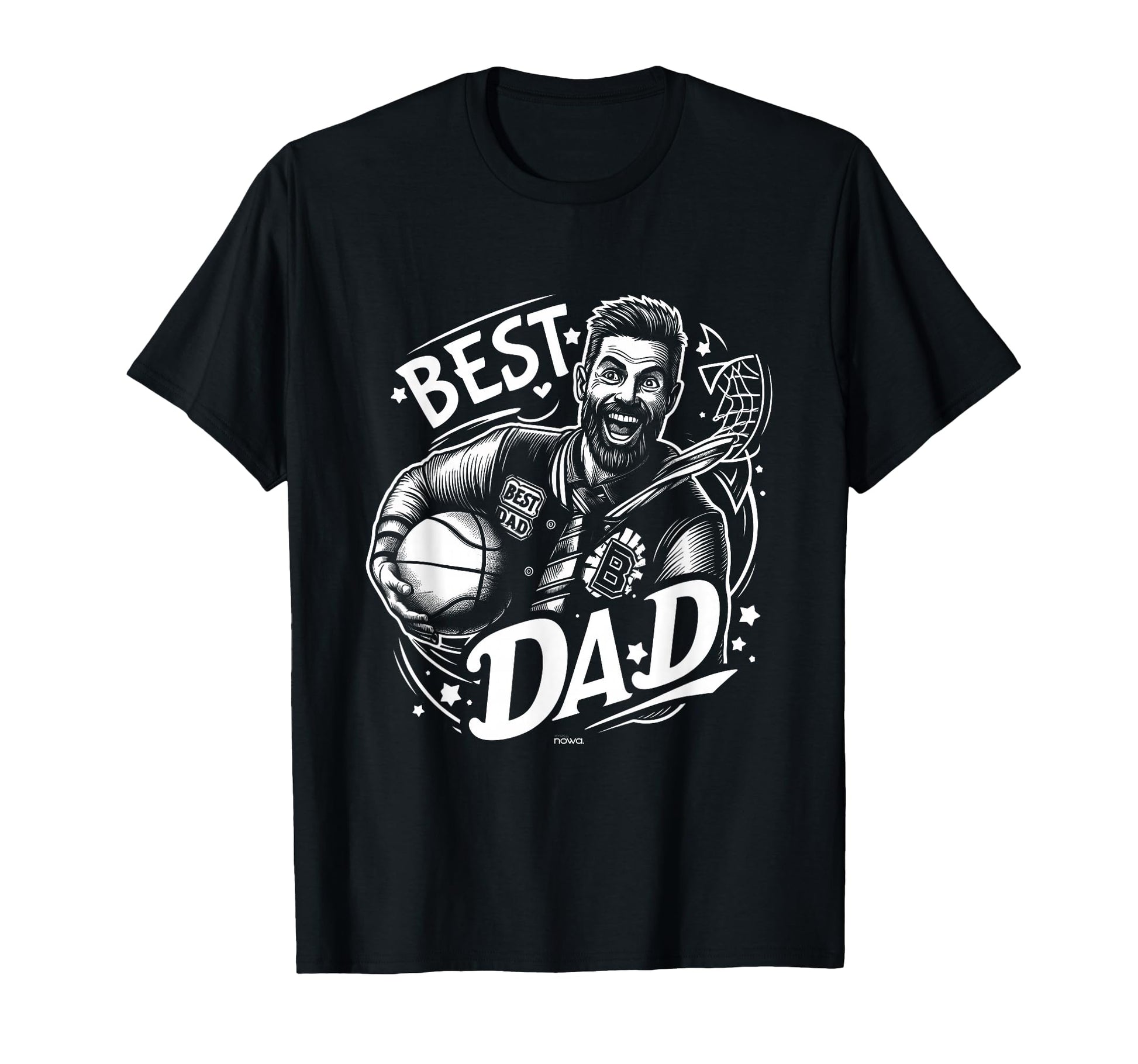 Mens Best Basketball Dad College T-Shirt - Streetwear Style Men Women - T-Shirt, Sweatshirt, Hoodie