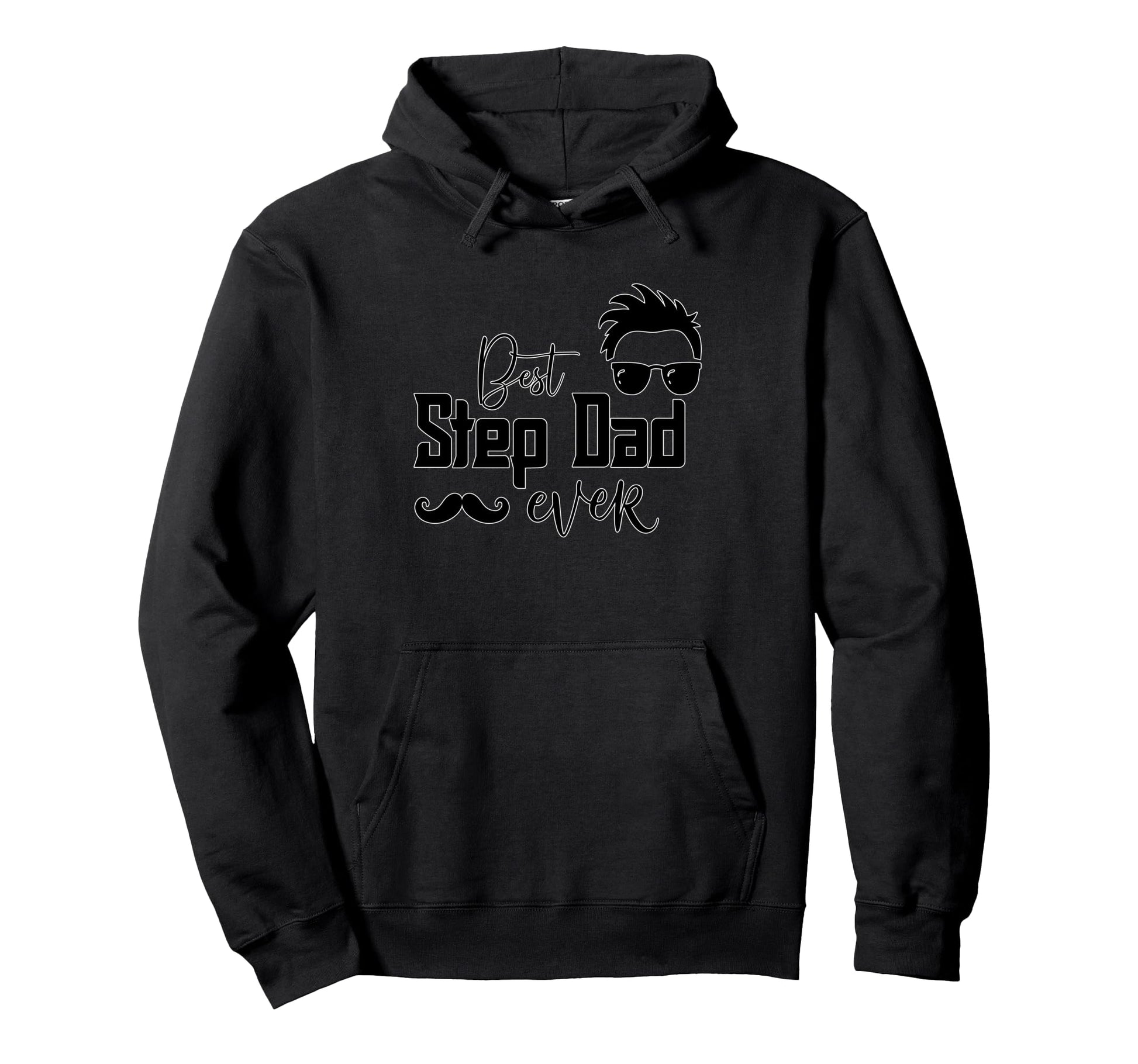 Best Step Dad Ever Father Figure Hoodie - Casual Everyday Wear for Adults - T-Shirt, Sweatshirt, Hoodie
