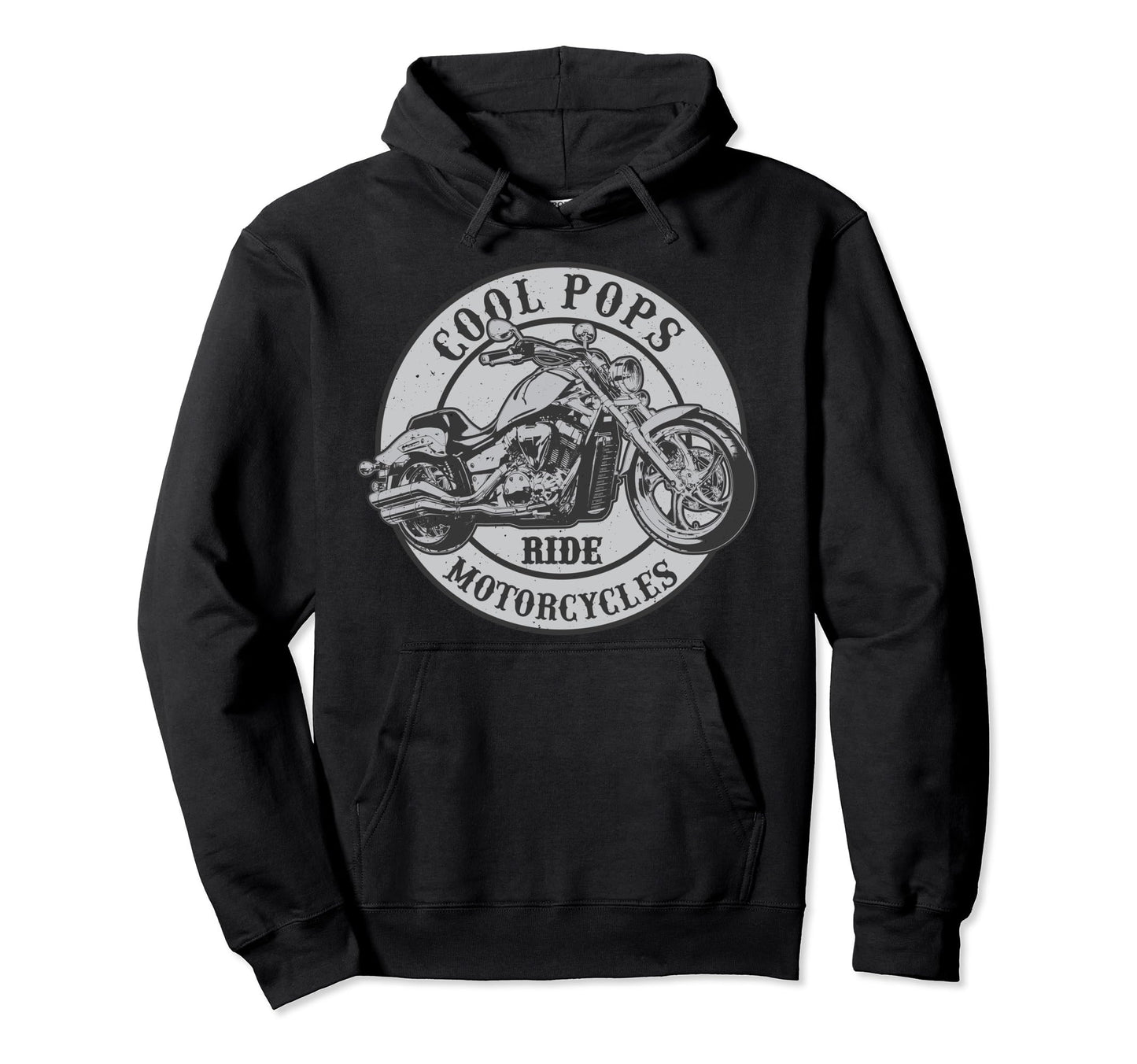 Pop Ride Motorcycles Novelty Rider Hoodie - Fun Novelty Design for Adults - T-Shirt, Sweatshirt, Hoodie