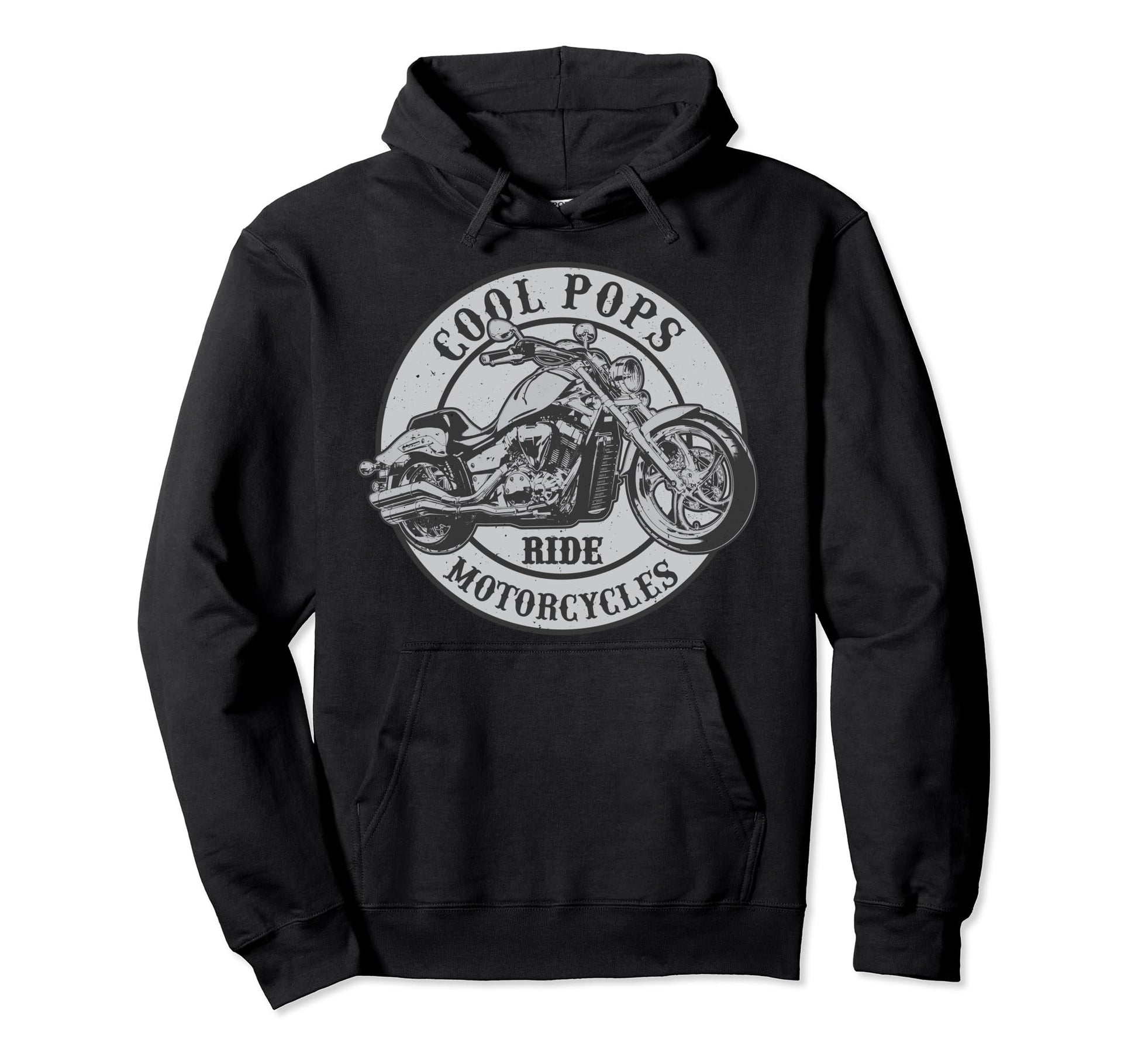 Pop Ride Motorcycles Novelty Rider Hoodie - Fun Novelty Design for Adults - T-Shirt, Sweatshirt, Hoodie