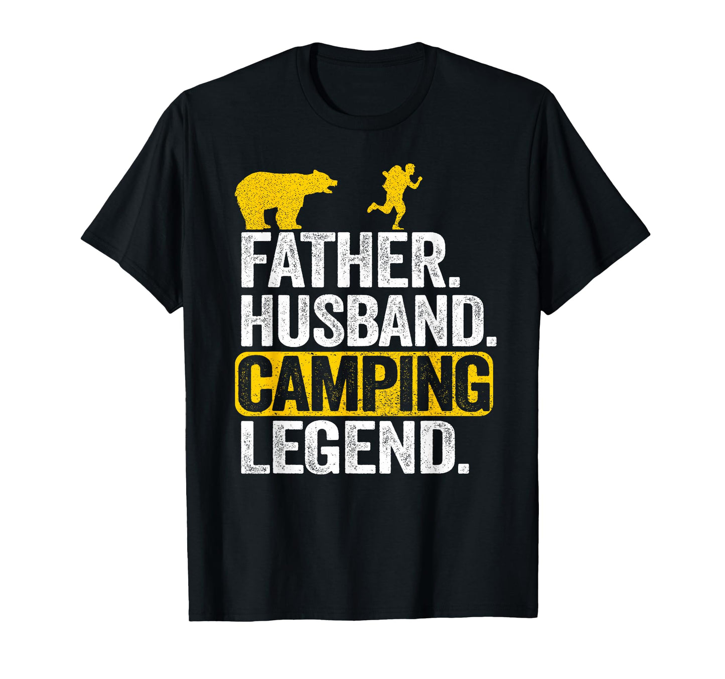 Father Husband Camping Legend Rv T-Shirt - Minimalist Print Men Women - T-Shirt, Sweatshirt, Hoodie