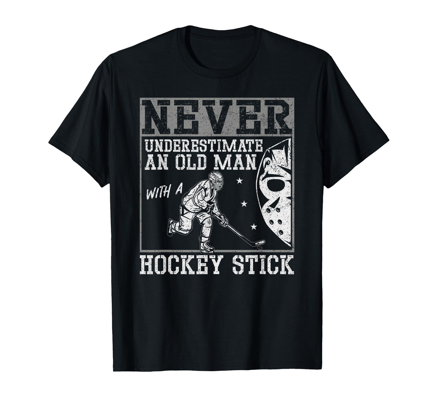 Ice Hockey Dad Father Never T-Shirt - Unique Graphic for Adults - T-Shirt, Sweatshirt, Hoodie