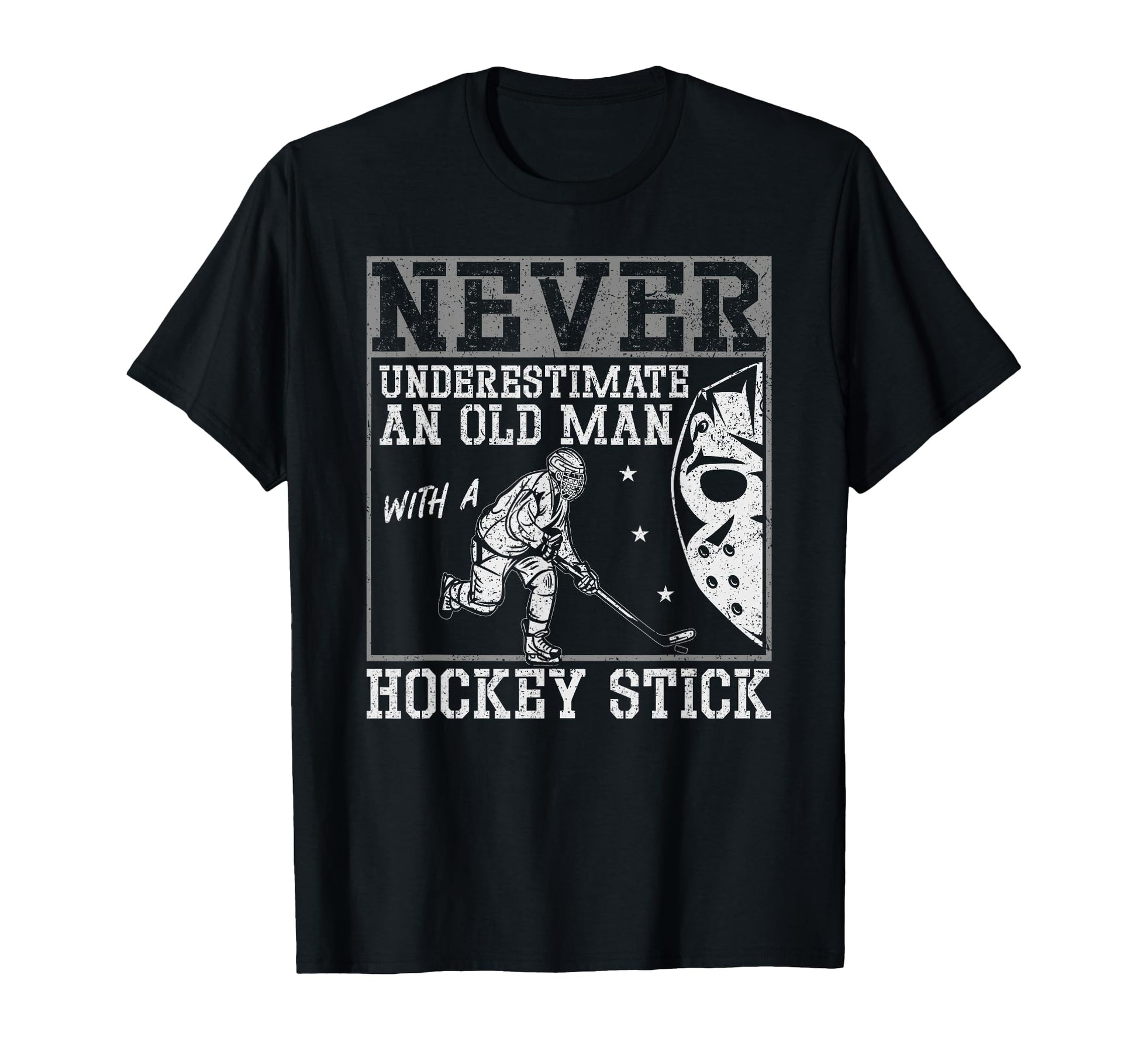 Ice Hockey Dad Father Never T-Shirt - Unique Graphic for Adults - T-Shirt, Sweatshirt, Hoodie