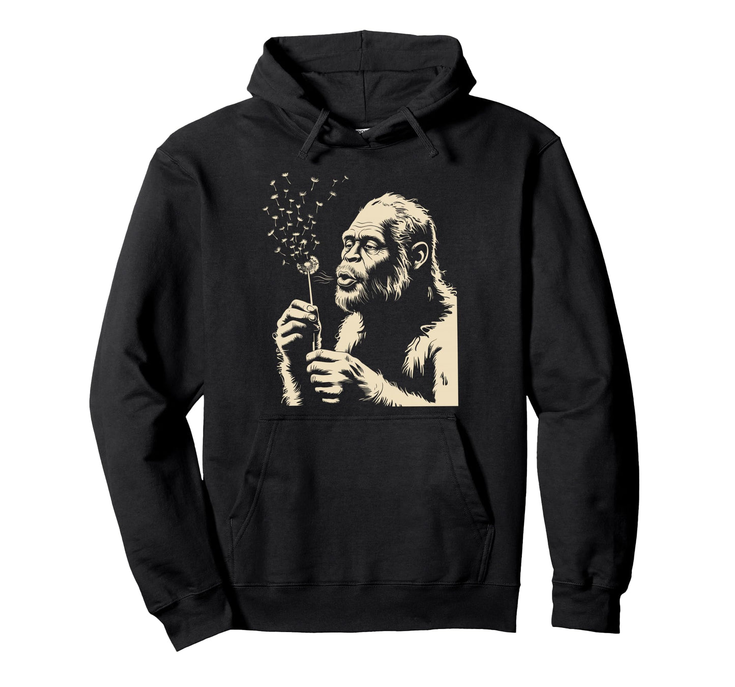 Blowing Wishes Funny Bigfoot Blowing Hoodie - Novelty Apparel for Adults - T-Shirt, Sweatshirt, Hoodie