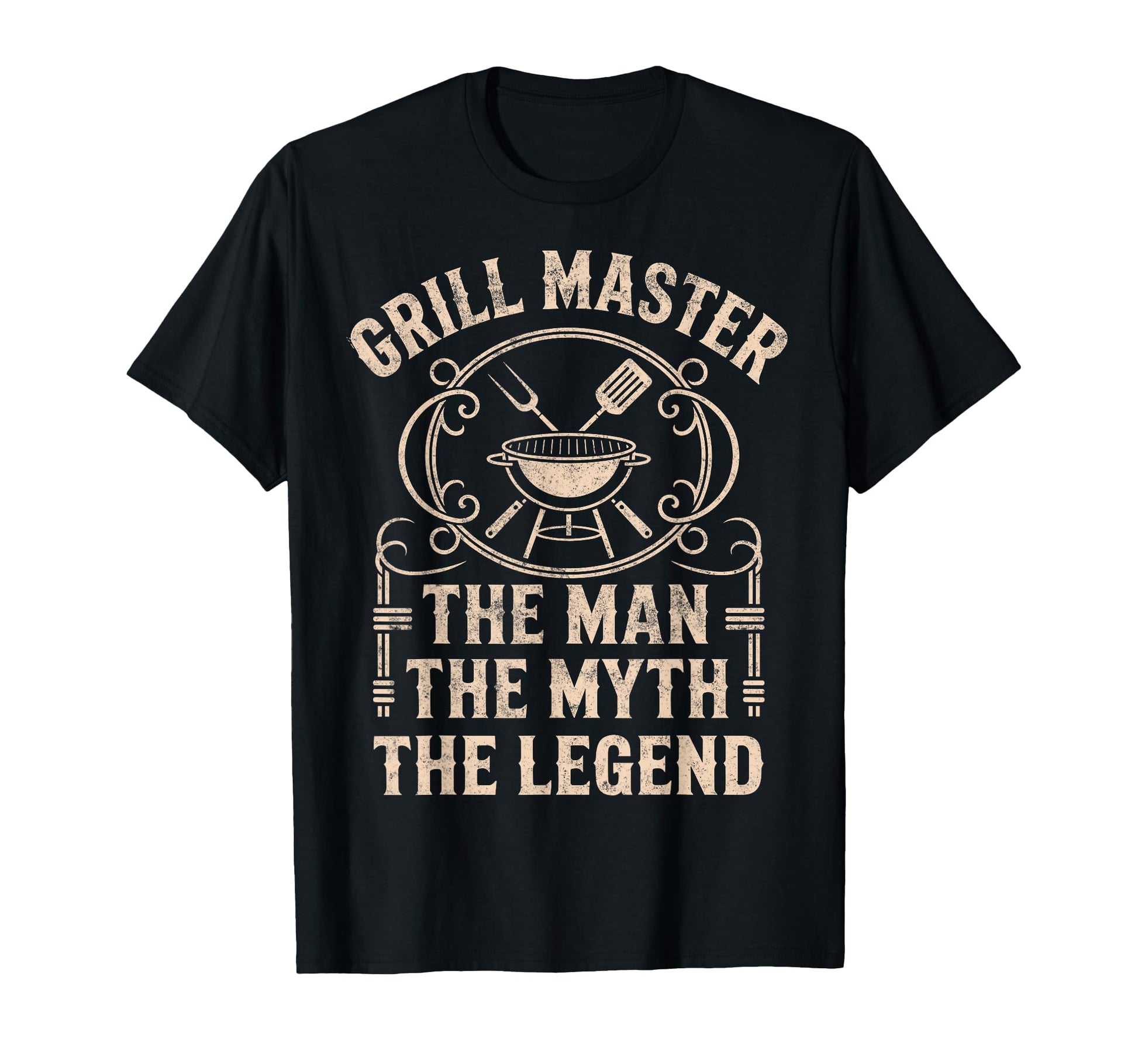 Funny Bbq Dad Grill Master Myth Legend T-Shirt - Graphic Print Unisex - T-Shirt, Sweatshirt, Hoodie