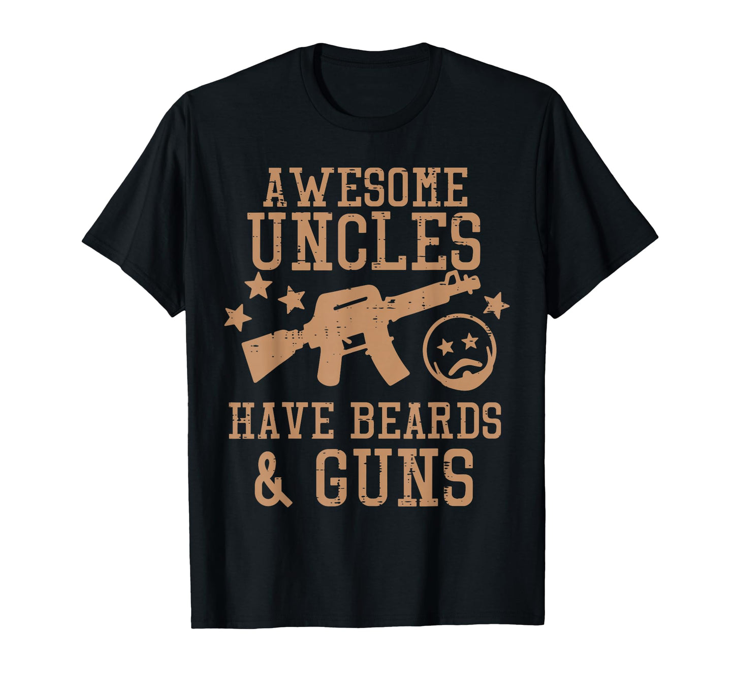 Awesome Uncles Have Beards And Guns T-Shirt - Aesthetic Graphic Unisex - T-Shirt, Sweatshirt, Hoodie