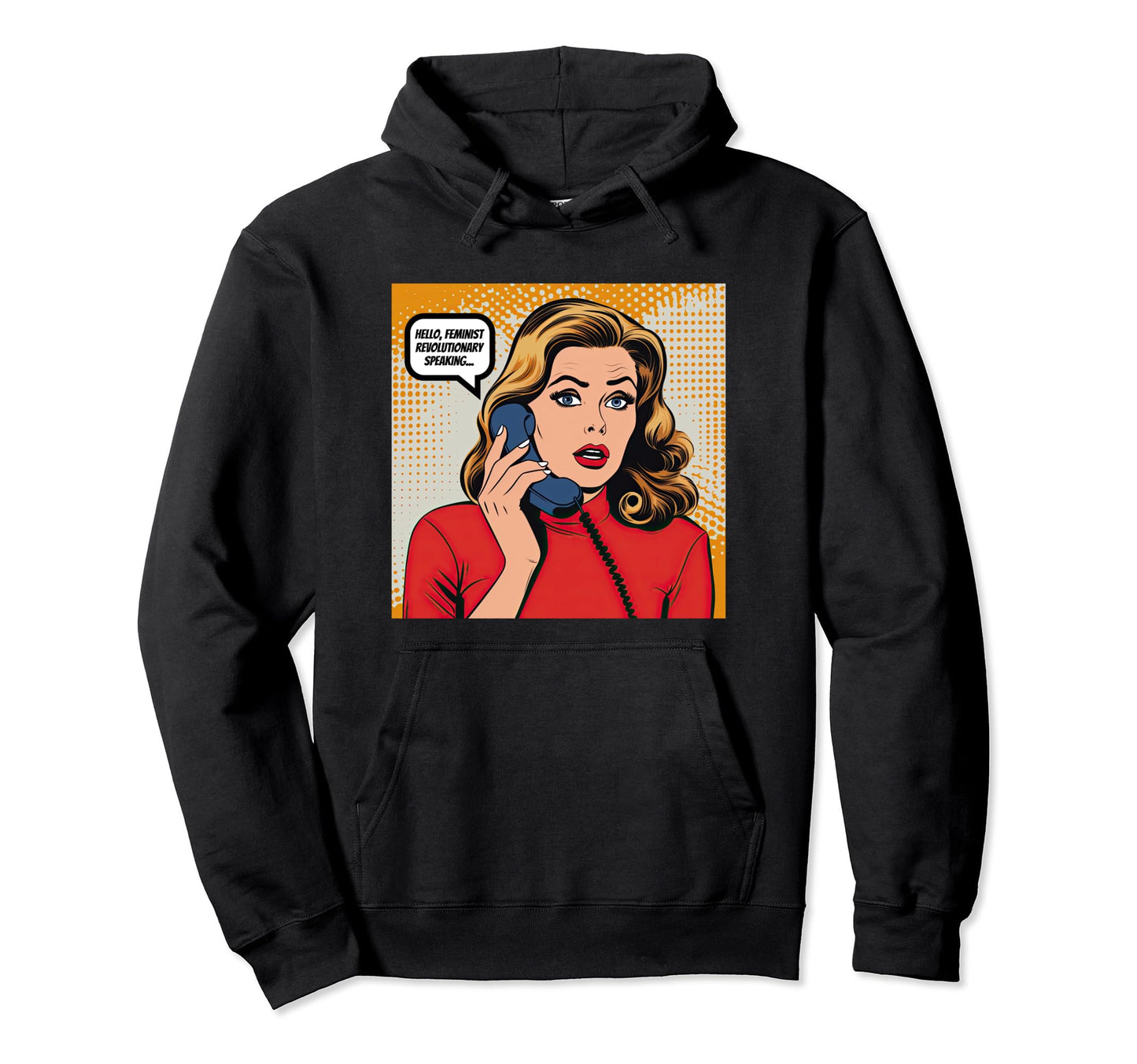 Womens Feminist Revolutionary Hoodie - Custom Art Print for Adults - T-Shirt, Sweatshirt, Hoodie