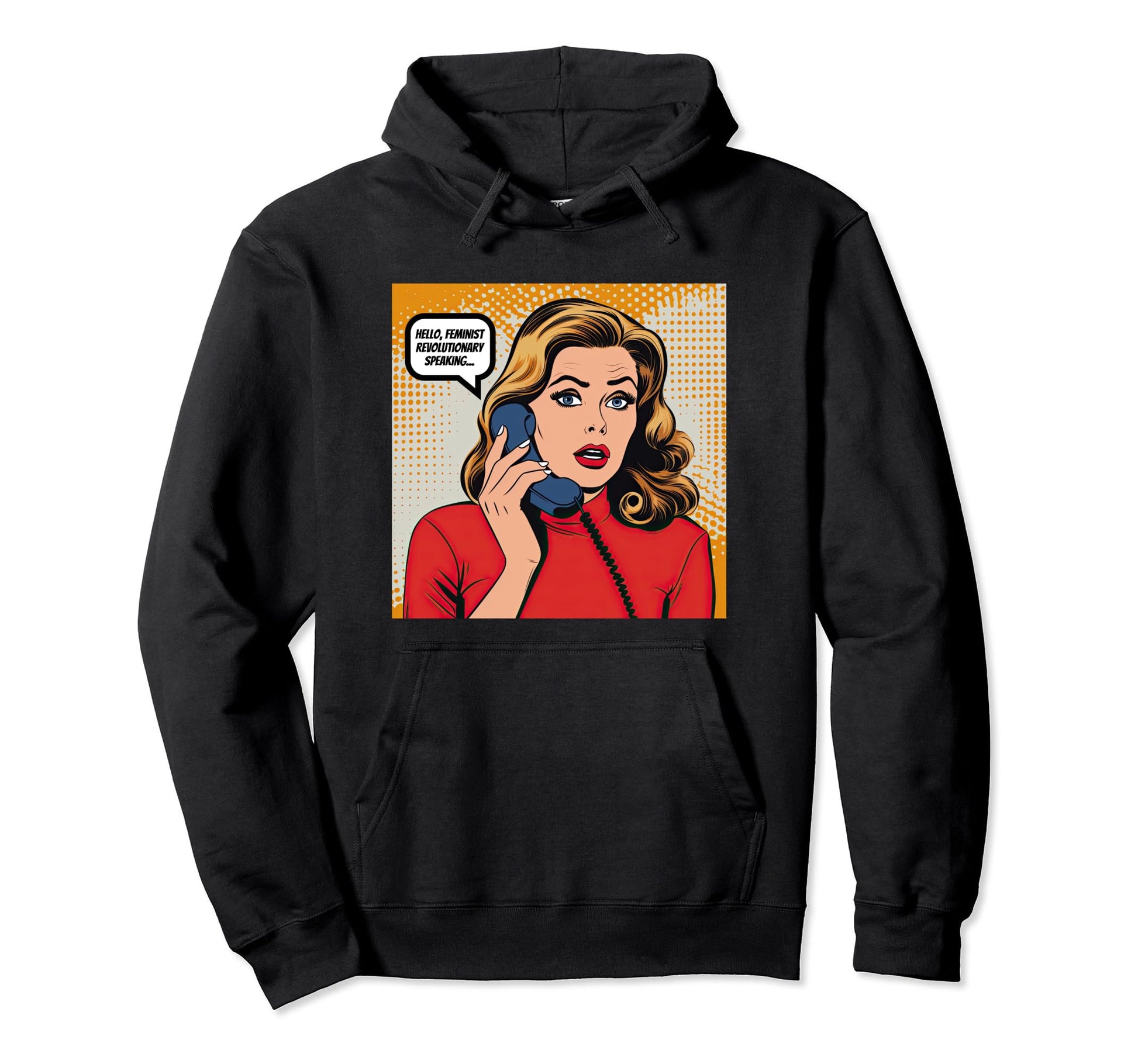 Womens Feminist Revolutionary Hoodie - Custom Art Print for Adults - T-Shirt, Sweatshirt, Hoodie