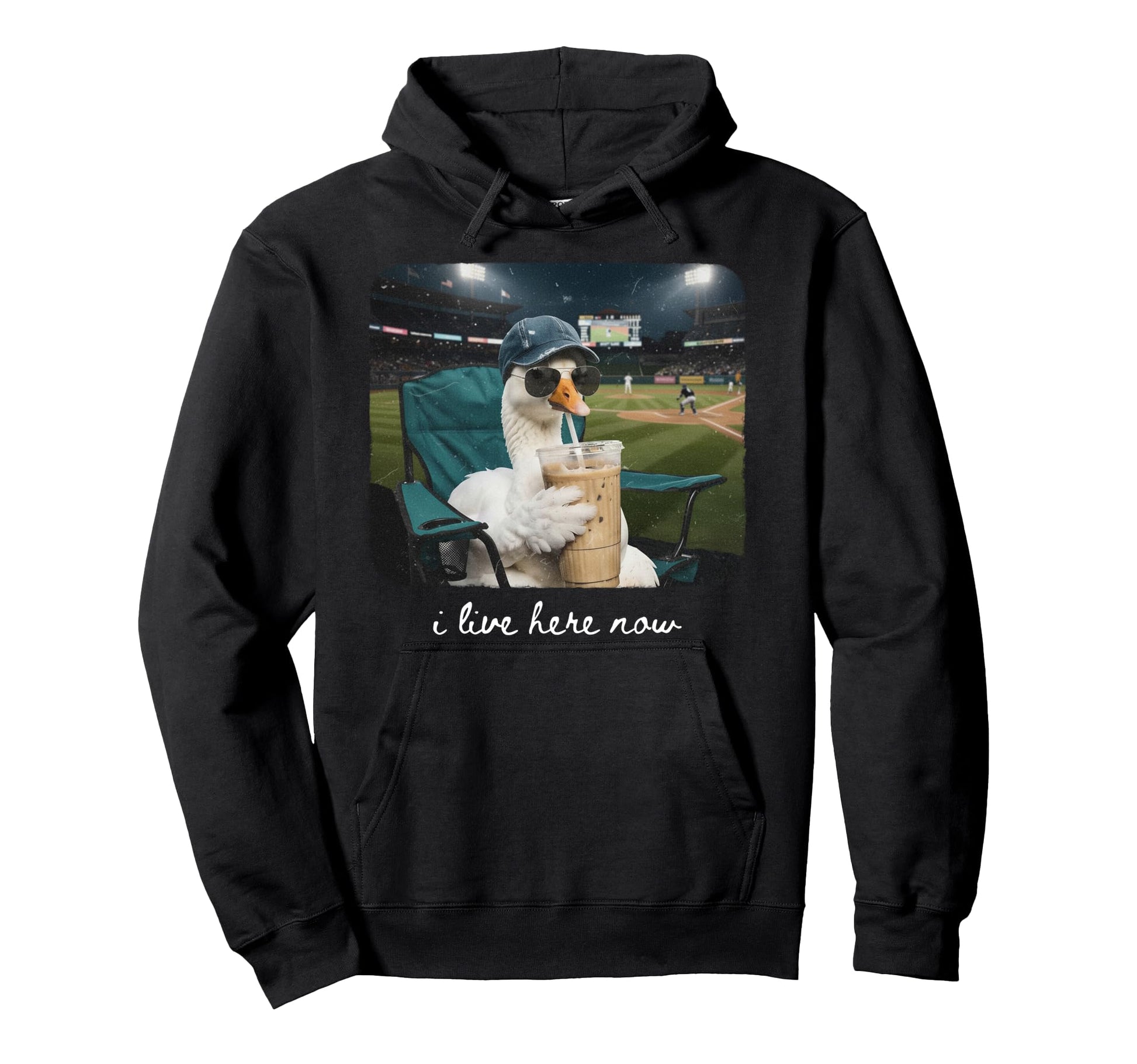 Funny Goose Ballfield Baseball Field I Hoodie - Streetwear Style Unisex - T-Shirt, Sweatshirt, Hoodie