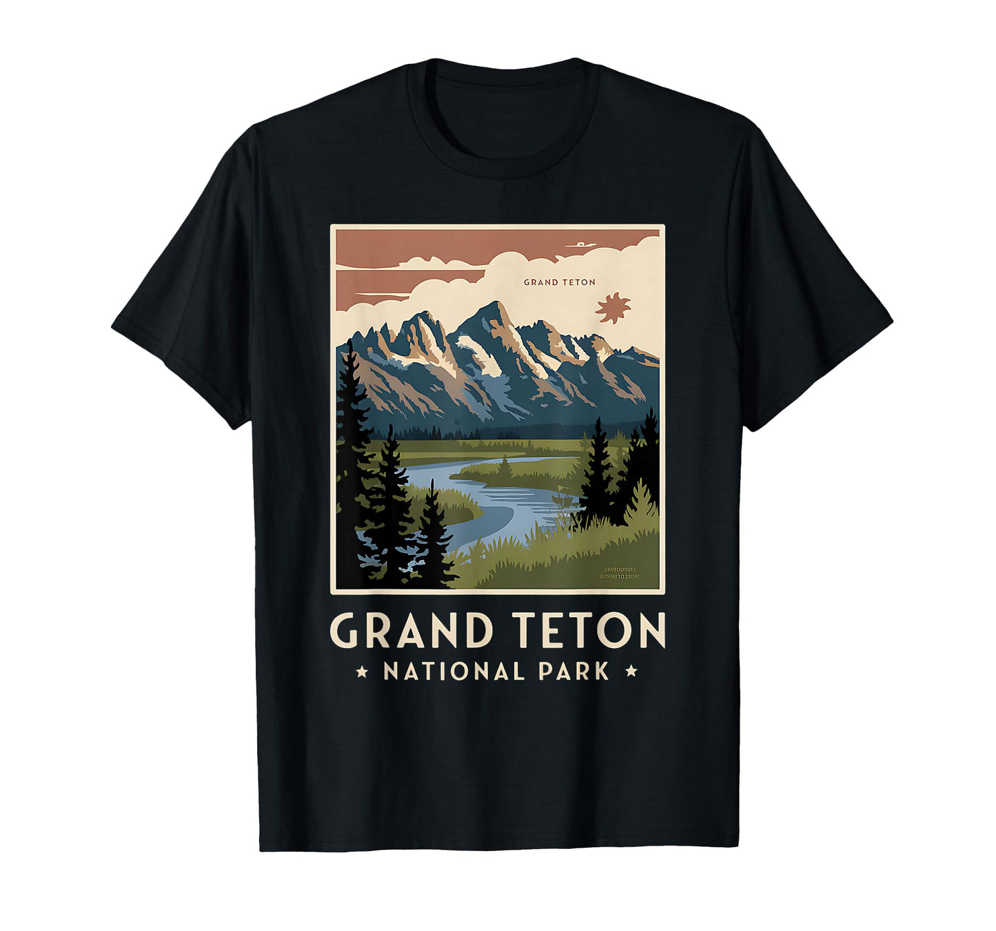 Grand Teton Us Wyoming Jackson Hole Lake T-Shirt - Streetwear Style Unisex - T-Shirt, Sweatshirt, Hoodie