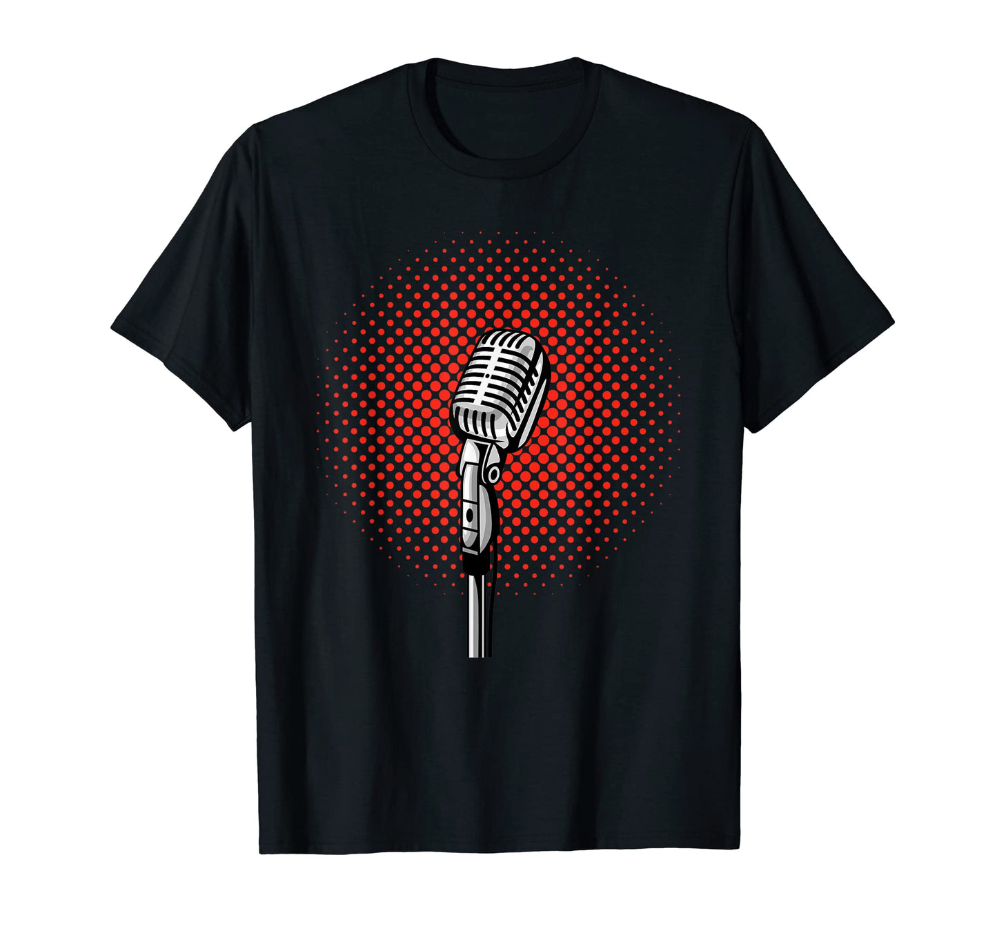Mic Music Rock Musician Jazz T-Shirt - Casual Everyday Wear Unisex - T-Shirt, Sweatshirt, Hoodie