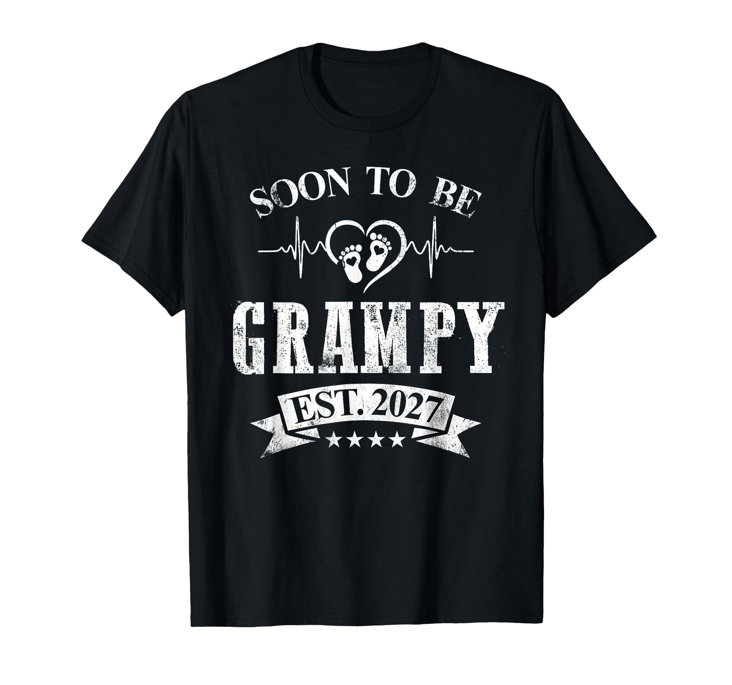 Mens Promoted To New Grampy 2027 T-Shirt - Fun Novelty Design for Adults - T-Shirt, Sweatshirt, Hoodie