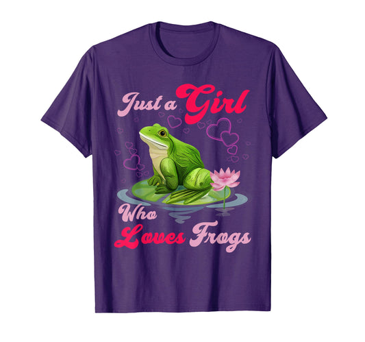 And Funny Just Who Loves Frogs And Moms T-Shirt - Graphic Print Unisex - T-Shirt, Sweatshirt, Hoodie