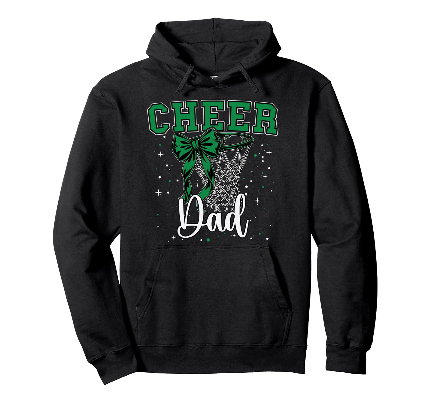 Cheer Dad Papa Bow Sport Hoodie - Casual Everyday Wear Men Women - T-Shirt, Sweatshirt, Hoodie