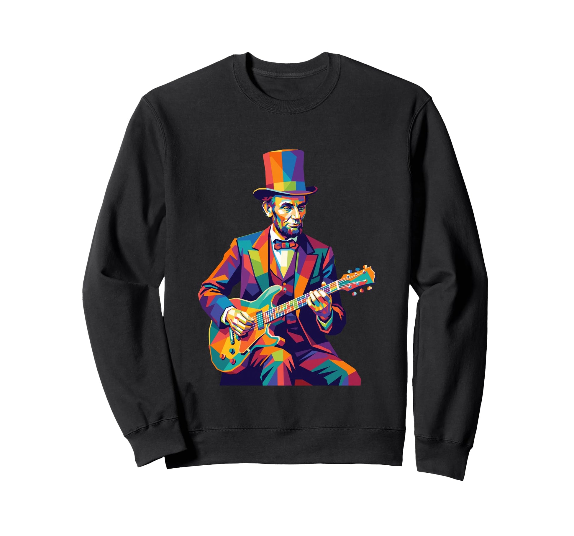 Abraham Lincoln Abe Lincoln Playing Sweatshirt - Unique Graphic for Adults - T-Shirt, Sweatshirt, Hoodie