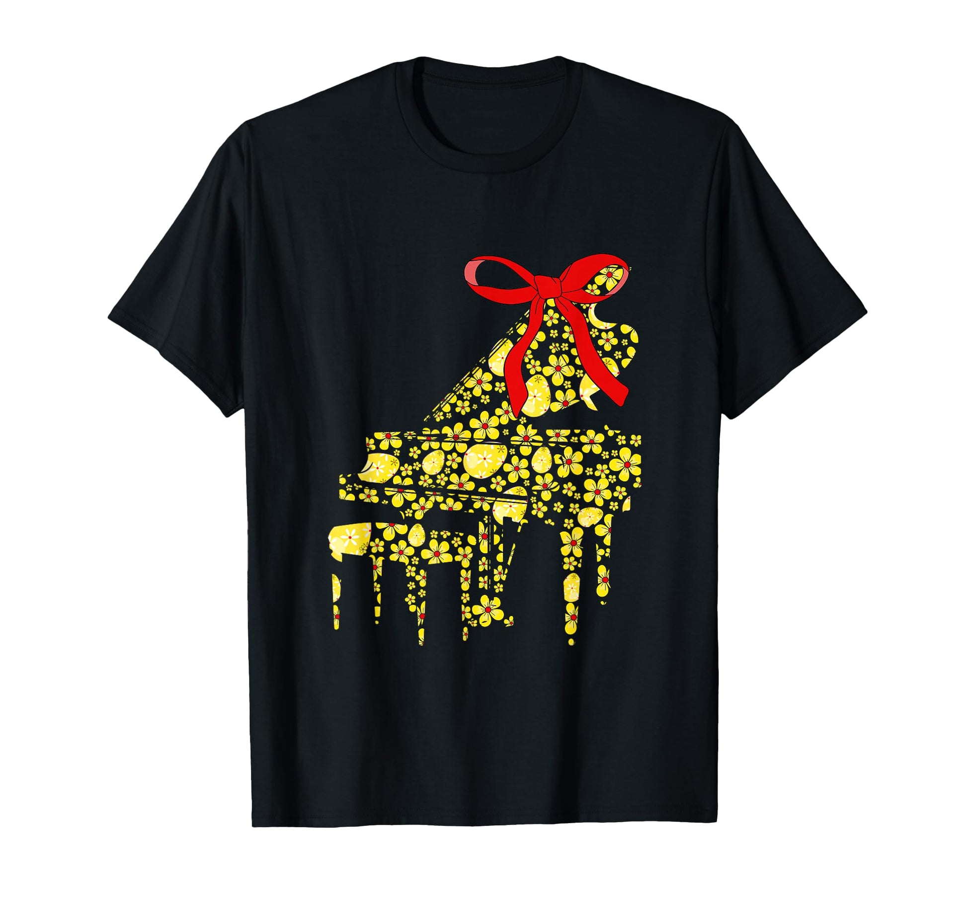 Easter Eggs Floral Piano Instrument T-Shirt - Trendy Graphic for Adults - T-Shirt, Sweatshirt, Hoodie