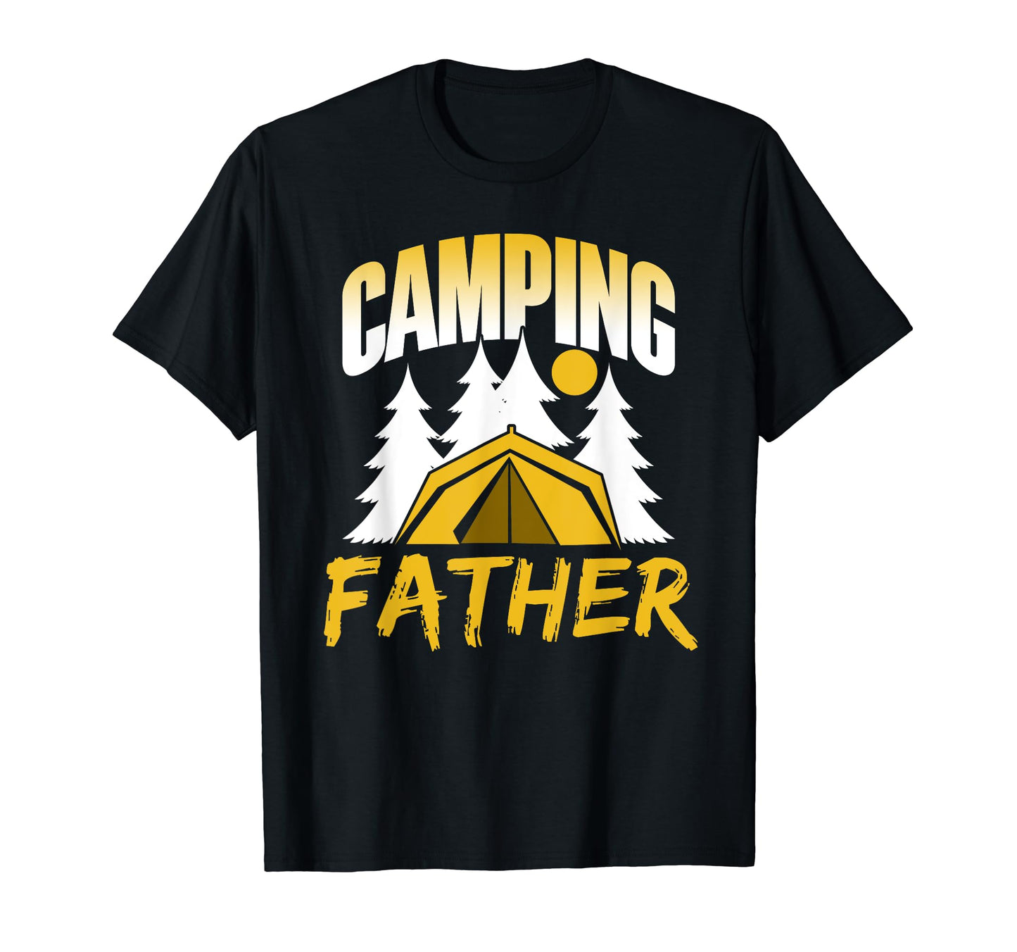 Camping Father Camper Camp Campfire T-Shirt - Minimalist Print for Adults - T-Shirt, Sweatshirt, Hoodie